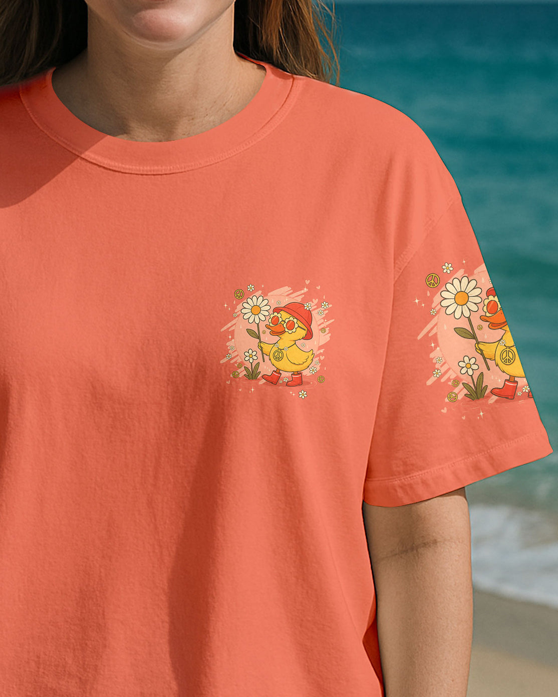 I'M NOT SHORT HIPPIE DUCK ALL OVER PRINT - TYPQ0508252