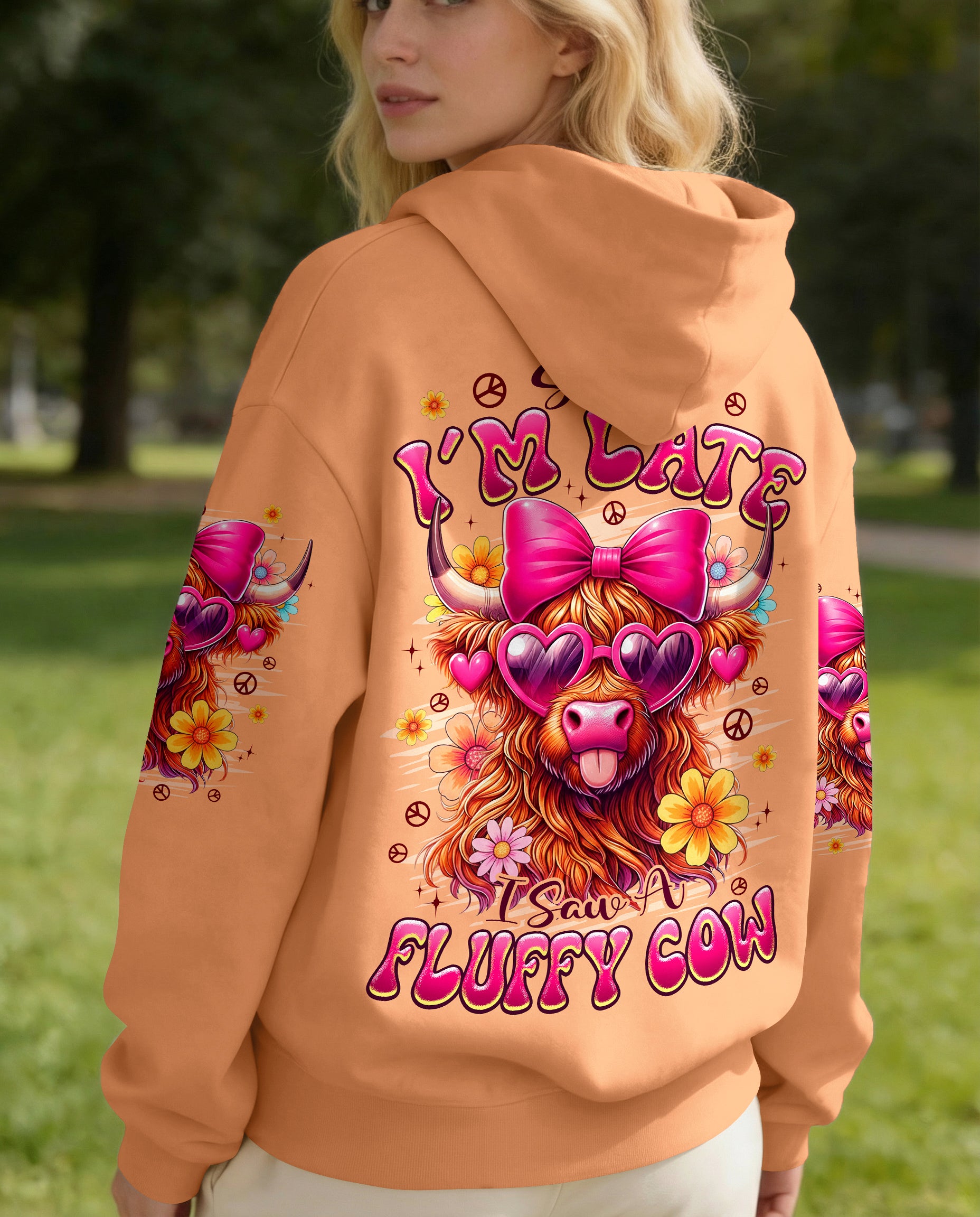 SORRY I'M LATE I SAW A FLUFFY COW ALL OVER PRINT - TYPQ0601261