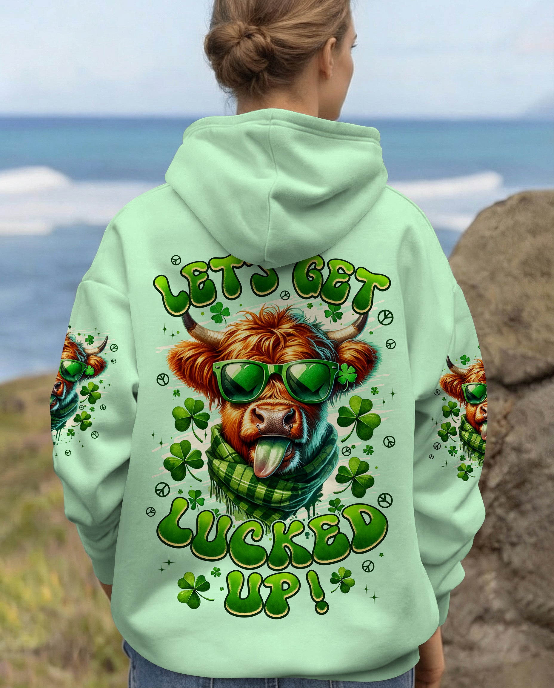 LET'S GET LUCKED UP COW PATRICK'S DAY ALL OVER PRINT - TYPQ0601262