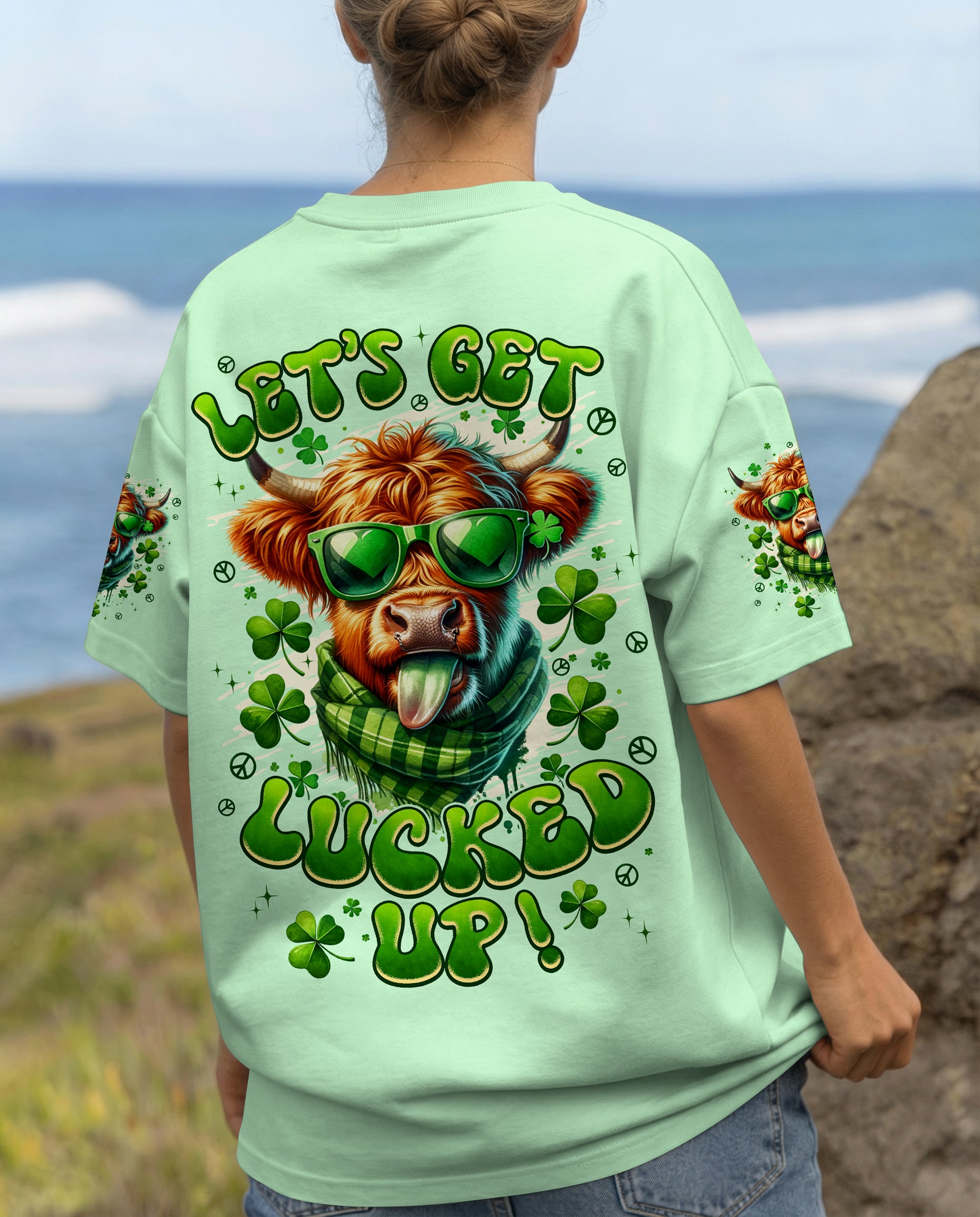 LET'S GET LUCKED UP COW PATRICK'S DAY ALL OVER PRINT - TYPQ0601262
