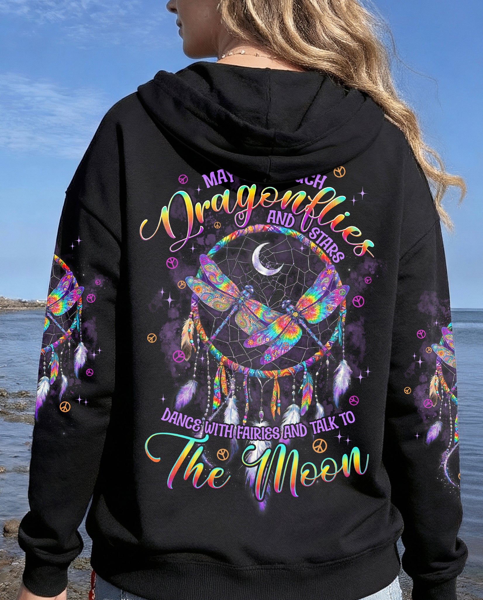 MAY YOU TOUCH DRAGONFLIES DREAMCATCHER ALL OVER PRINT - TYPQ0602261