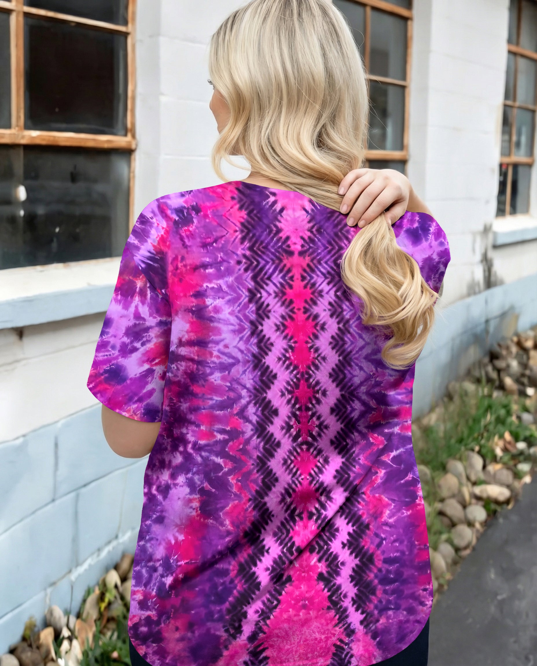 PURPLE PINK MANDALA HEART ALL OVER PRINT - TYPQ0604062