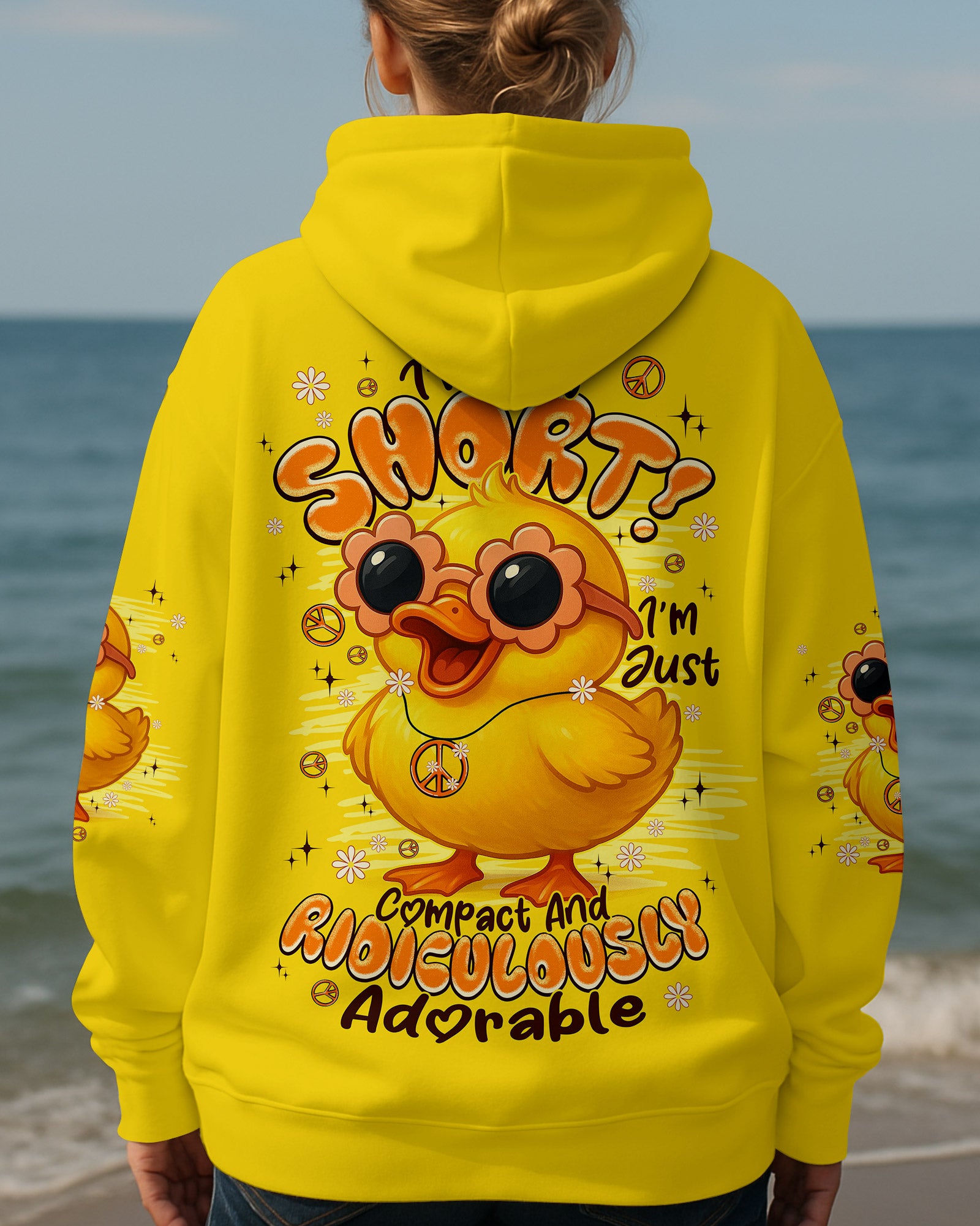 I'M NOT SHORT DUCK HIPPIE ALL OVER PRINT - TYPQ0708251