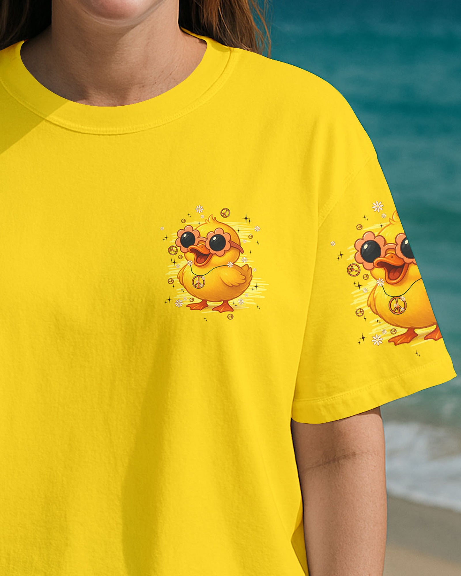 I'M NOT SHORT DUCK HIPPIE ALL OVER PRINT - TYPQ0708251