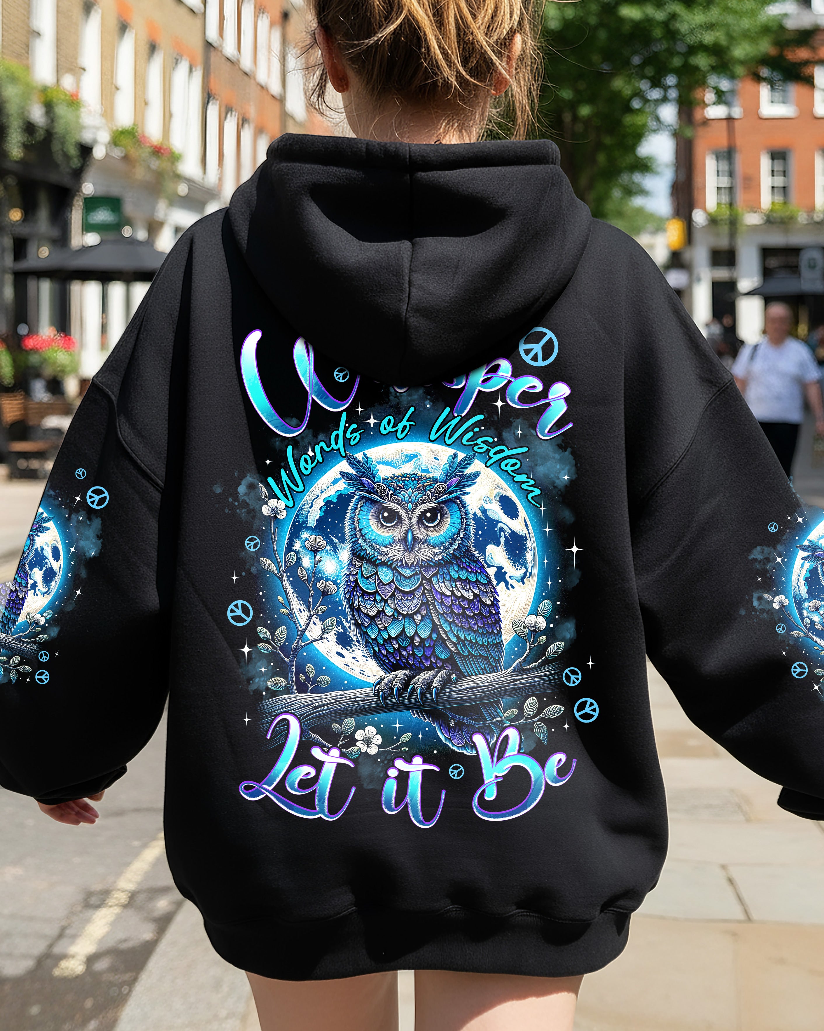 WHISPER WORDS OF WISDOM LET IT BE OWL ALL OVER PRINT - TYPQ0711252