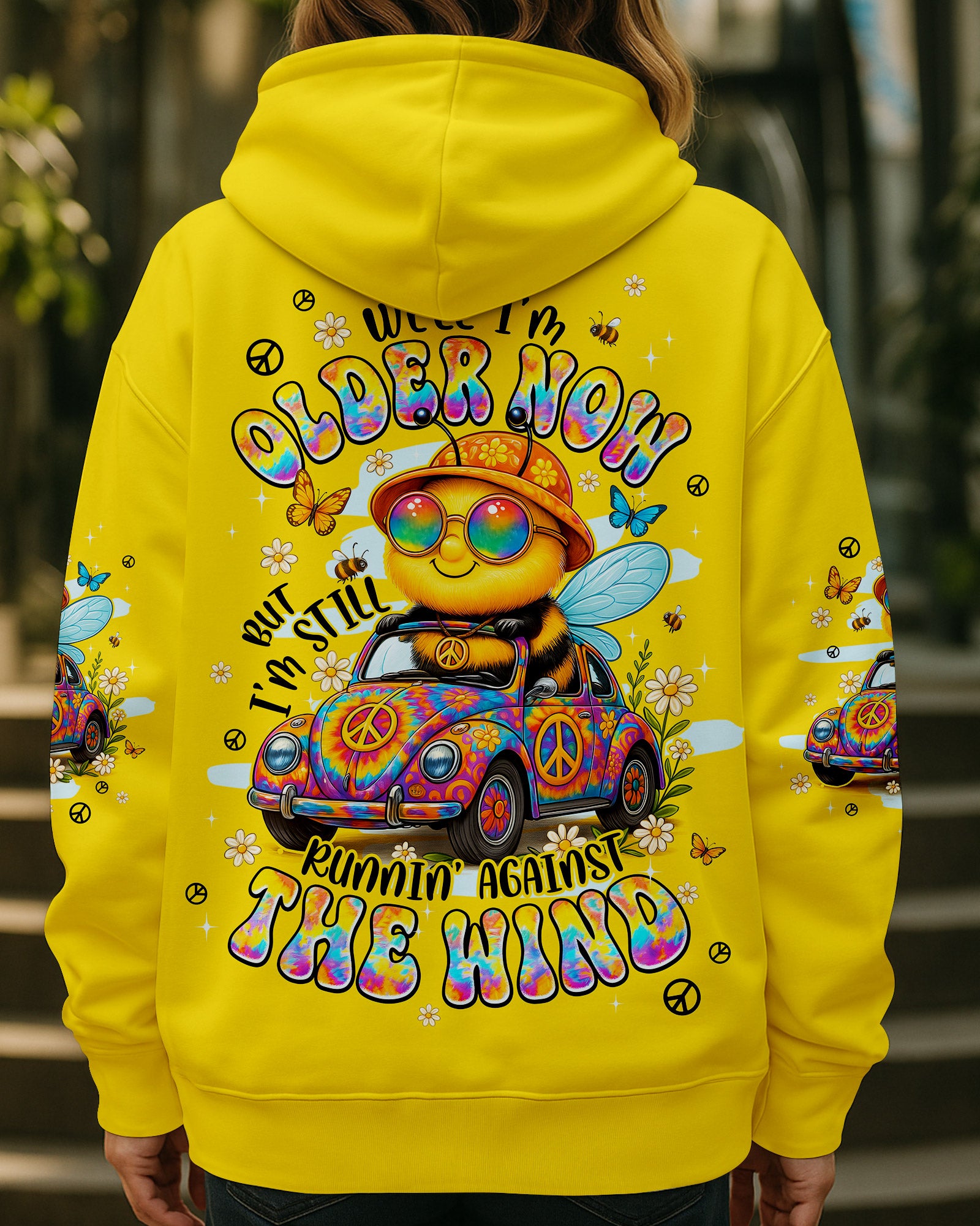 RUNNING AGAINST THE WIND BEE HIPPIE ALL OVER PRINT - TYPQ0807252
