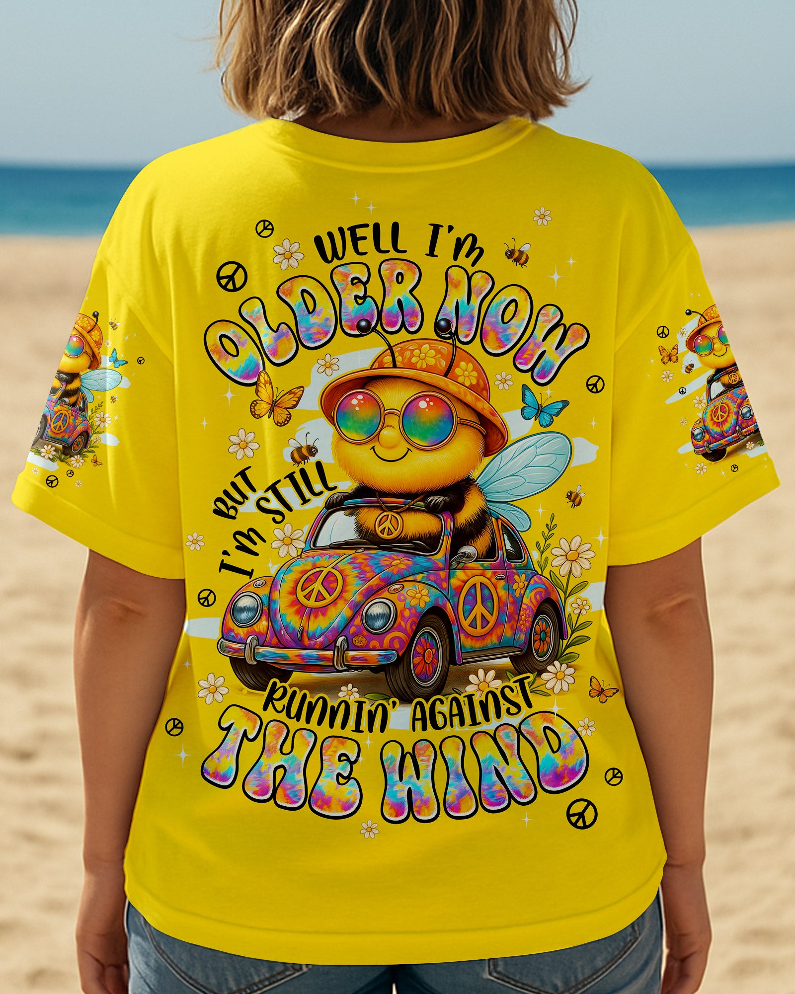 RUNNING AGAINST THE WIND BEE HIPPIE ALL OVER PRINT - TYPQ0807252