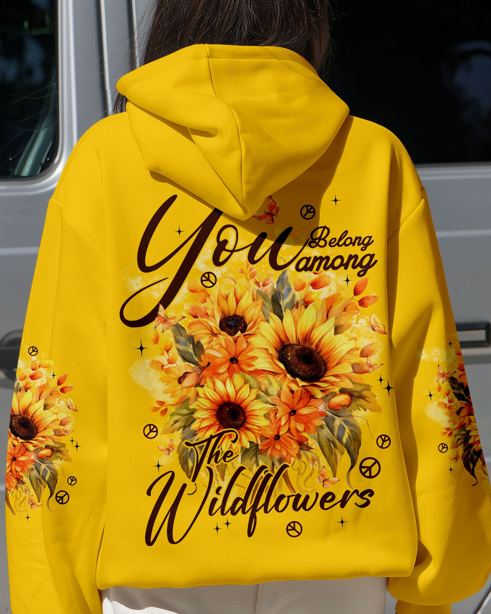 YOU BELONG AMONG THE WILDFLOWERS SUNFLOWER ALL OVER PRINT - TYPQ0810253