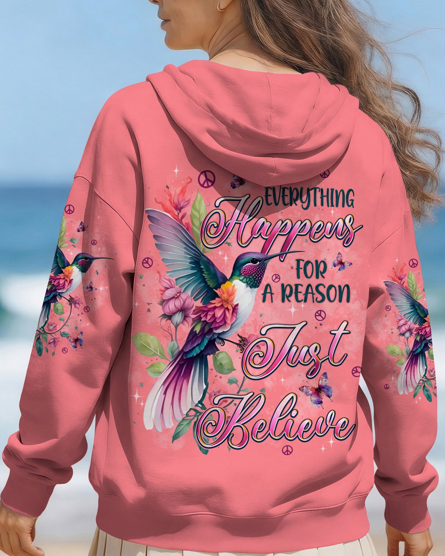 JUST BELIEVE HUMMINGBIRD ALL OVER PRINT - TYPQ0902261