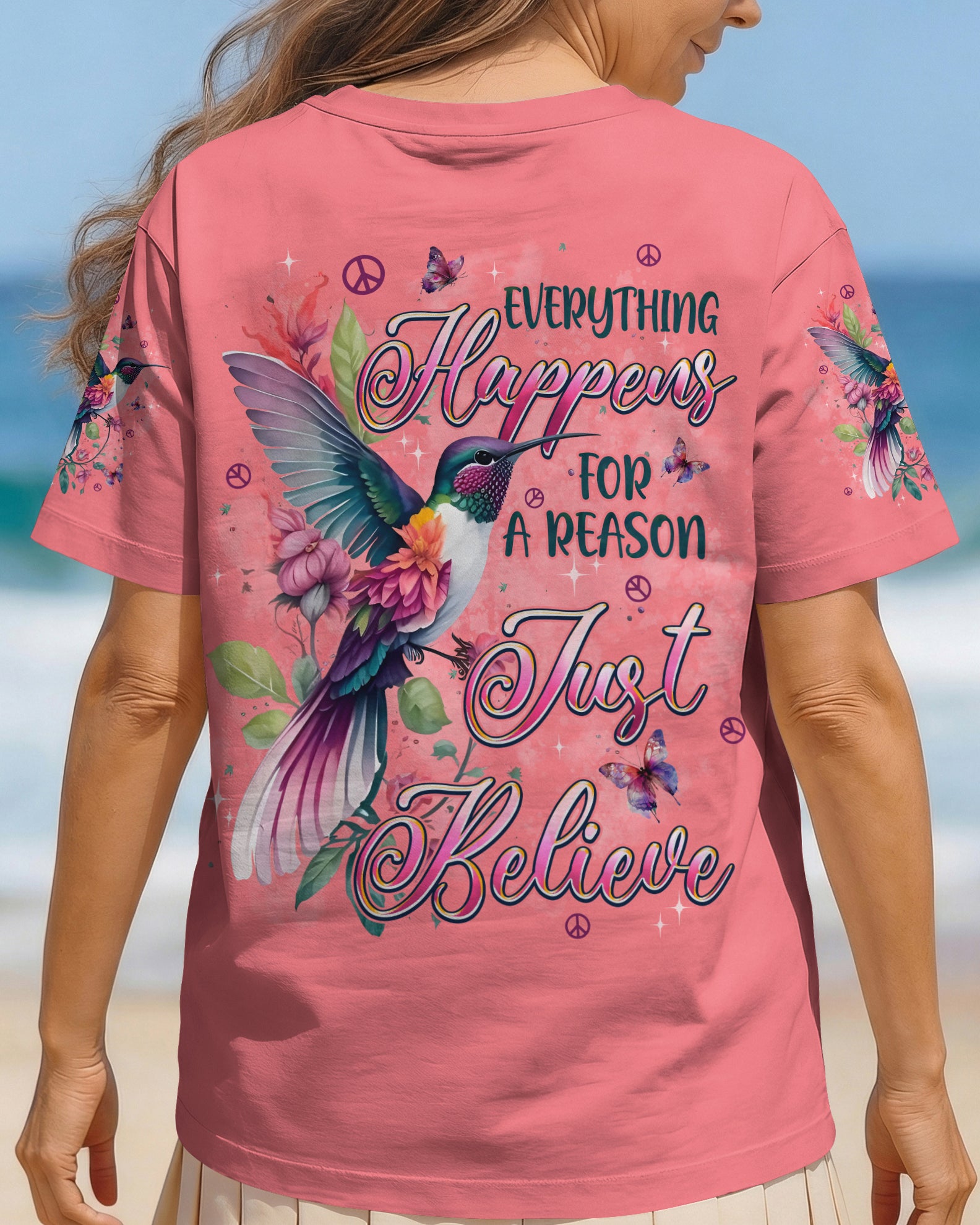 JUST BELIEVE HUMMINGBIRD ALL OVER PRINT - TYPQ0902261