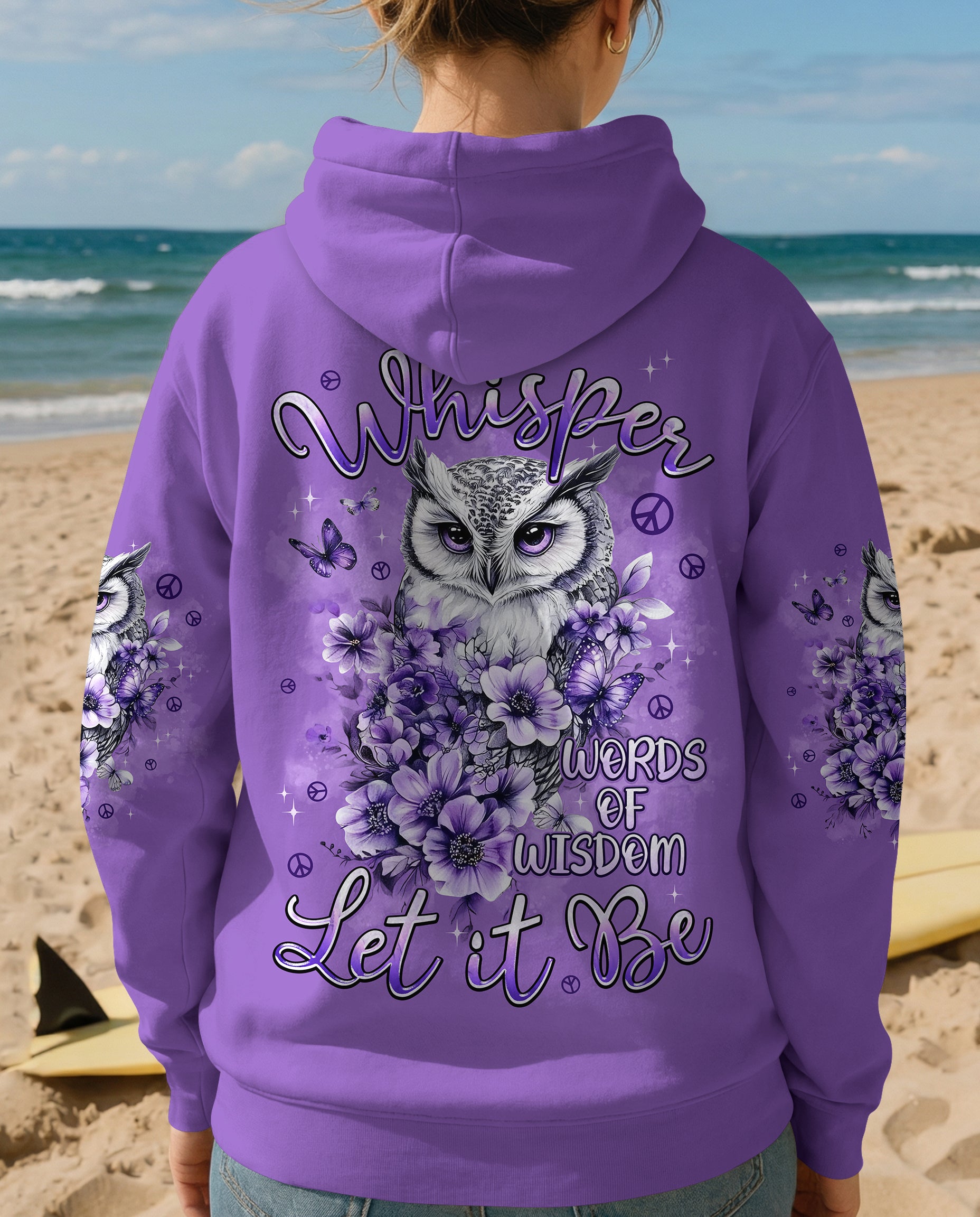 WHISPER WORDS OF WISDOM LET IT BE OWL ALL OVER PRINT - TYPQ0902262