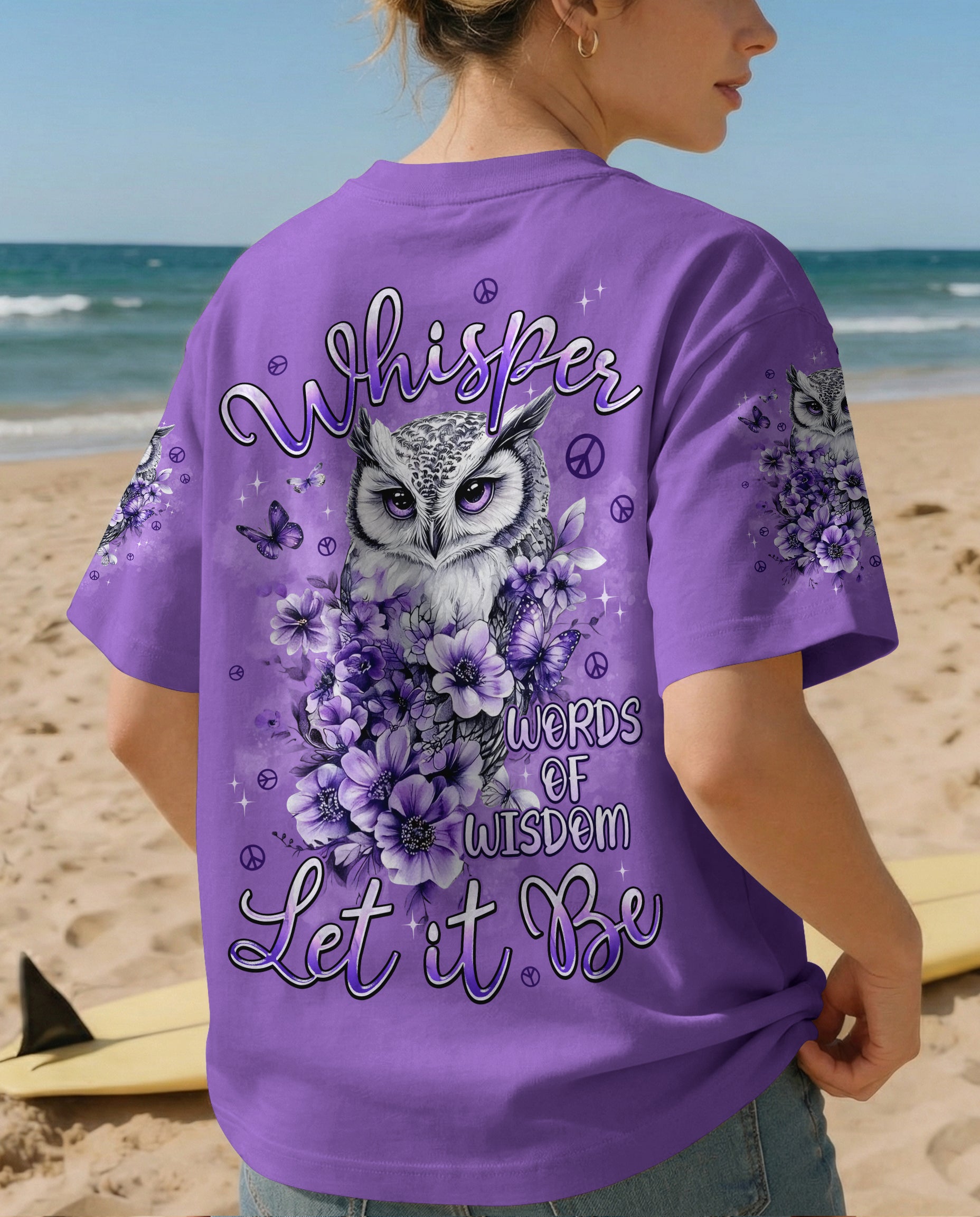 WHISPER WORDS OF WISDOM LET IT BE OWL ALL OVER PRINT - TYPQ0902262