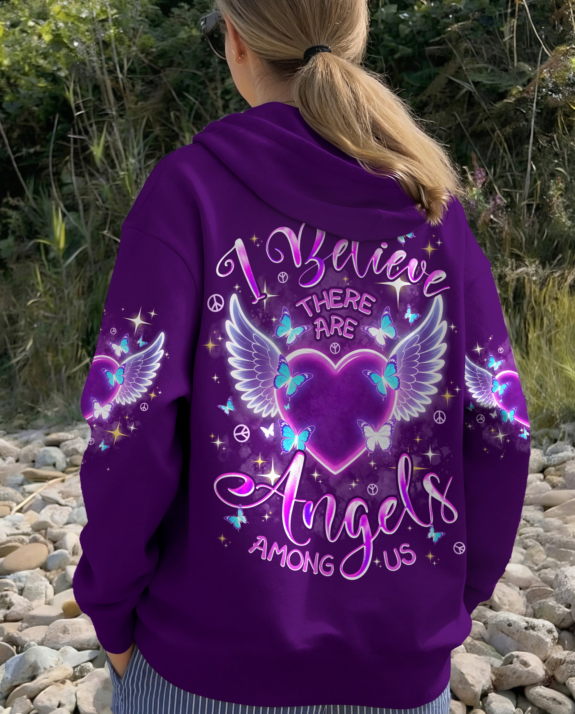 I BELIEVE THERE ARE ANGELS AMONG US ALL OVER PRINT - TYPQ1103261