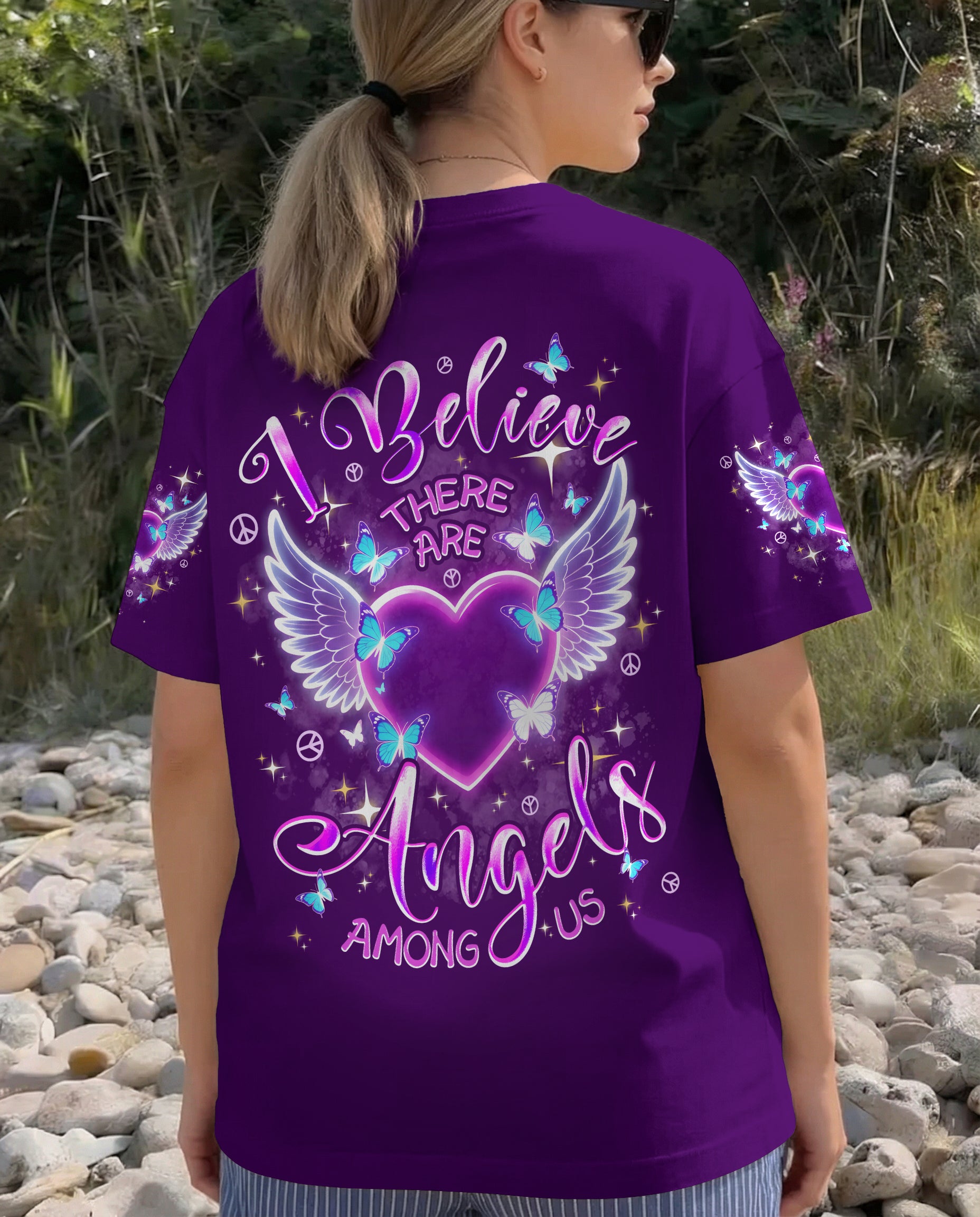 I BELIEVE THERE ARE ANGELS AMONG US ALL OVER PRINT - TYPQ1103261