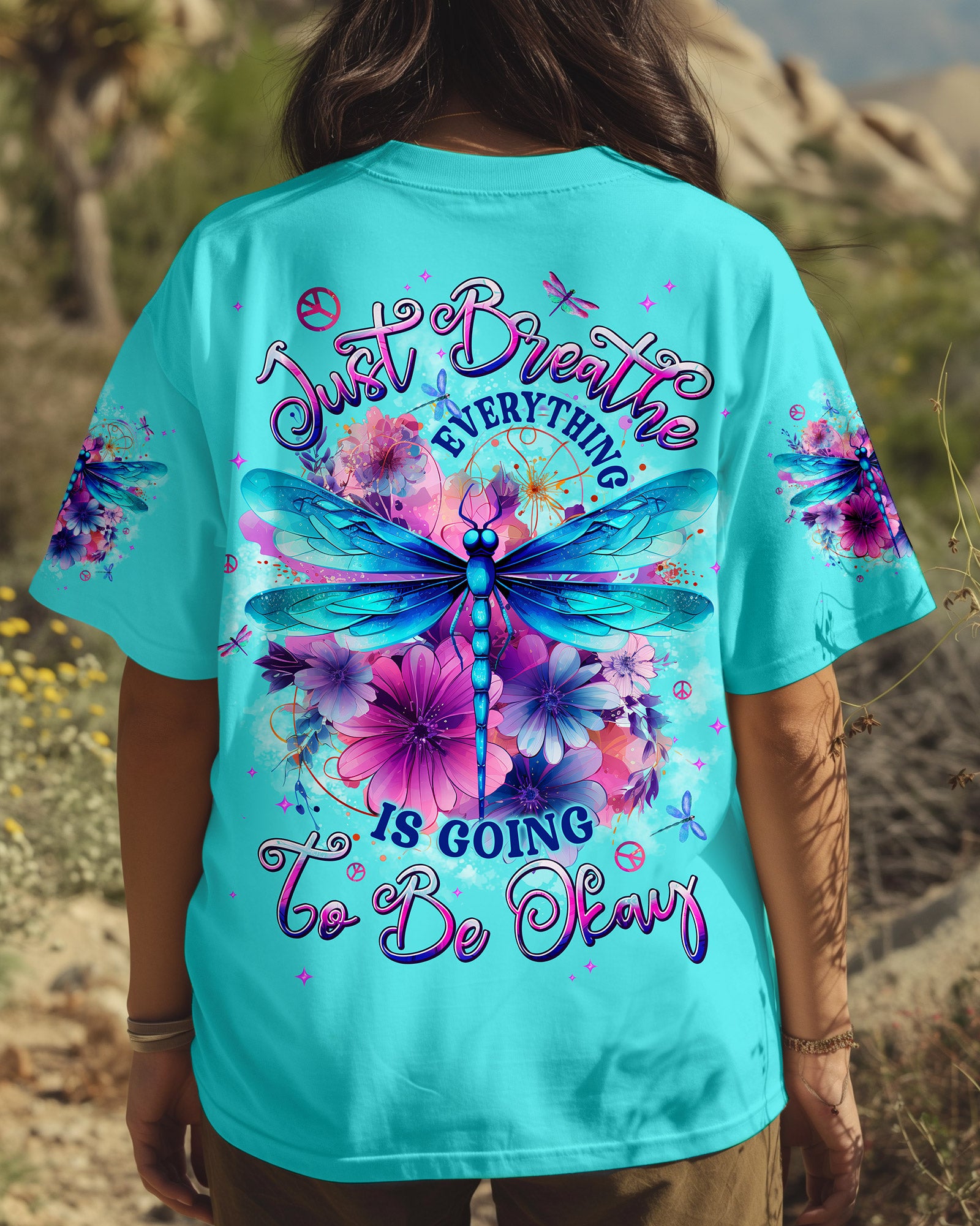 JUST BREATHE DRAGONFLY ALL OVER PRINT - TYPQ1206253