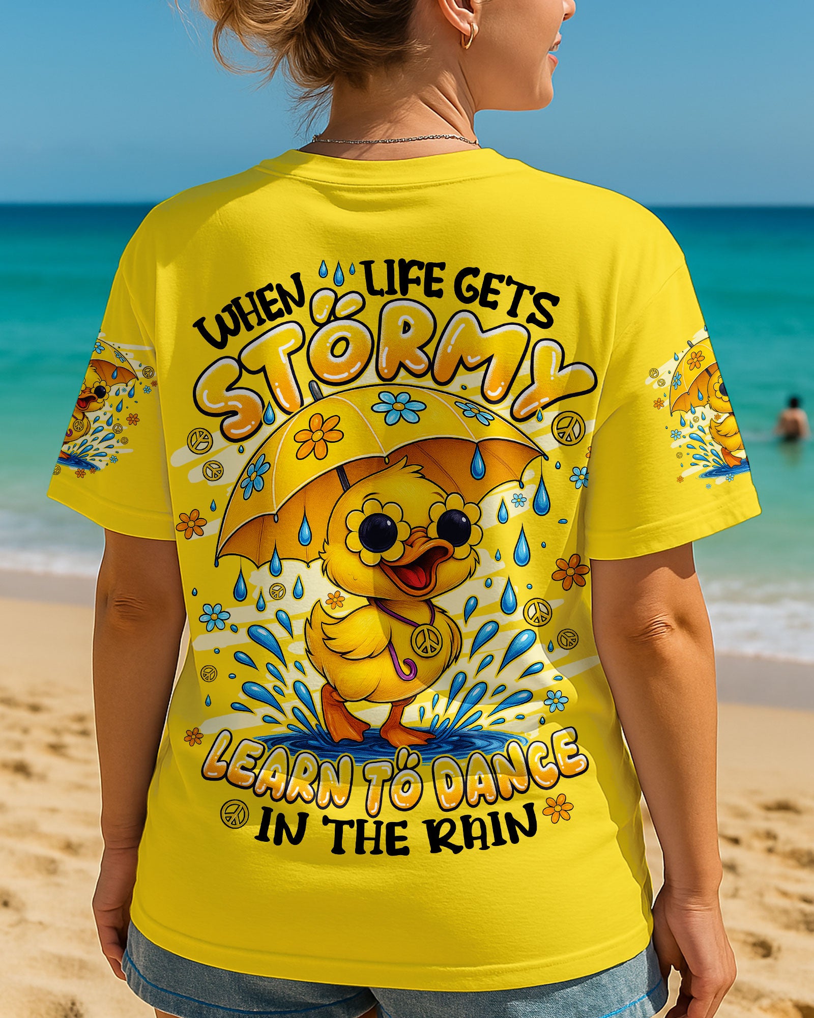 DANCE IN THE RAIN DUCK HIPPIE ALL OVER PRINT - TYPQ1208252