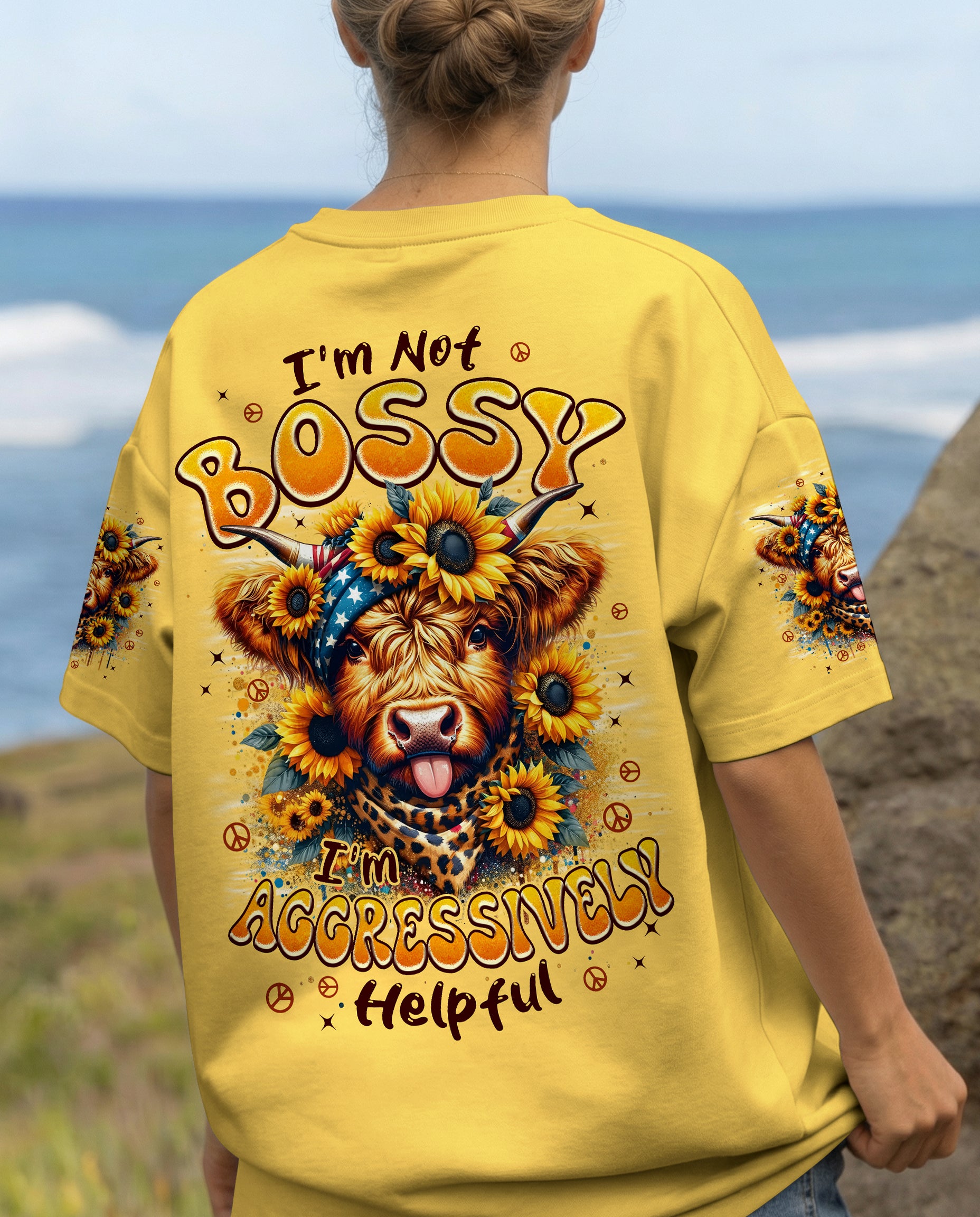 I'M AGGRESSIVELY HELPFUL COW ALL OVER PRINT - TYPQ1301261