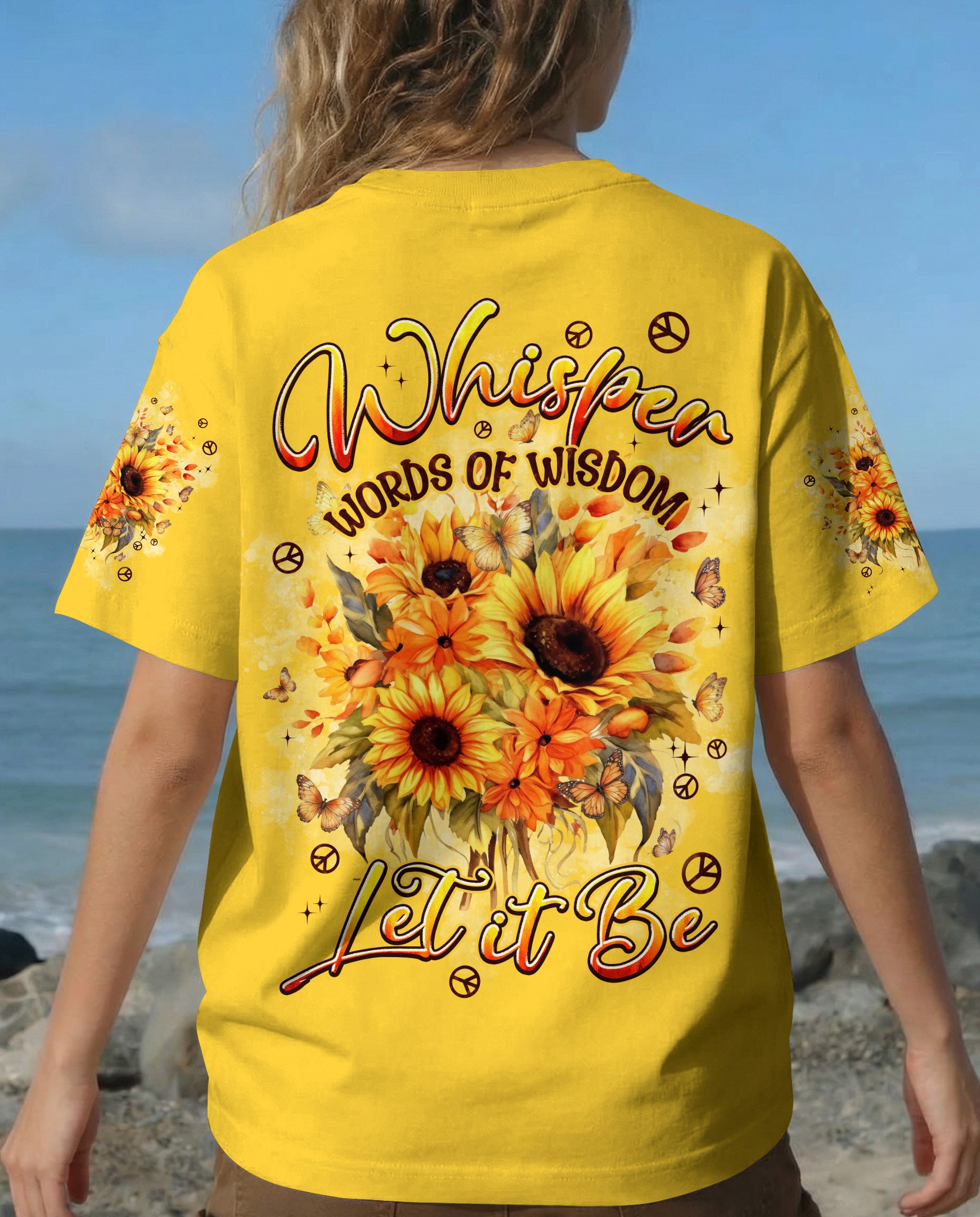 WHISPER WORDS OF WISDOM LET IT BE SUNFLOWER ALL OVER PRINT - TYPQ1303261