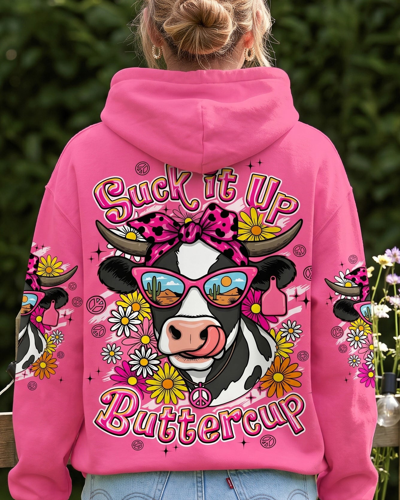 SUCK IT UP BUTTERCUP COW ALL OVER PRINT - TYPQ1306262
