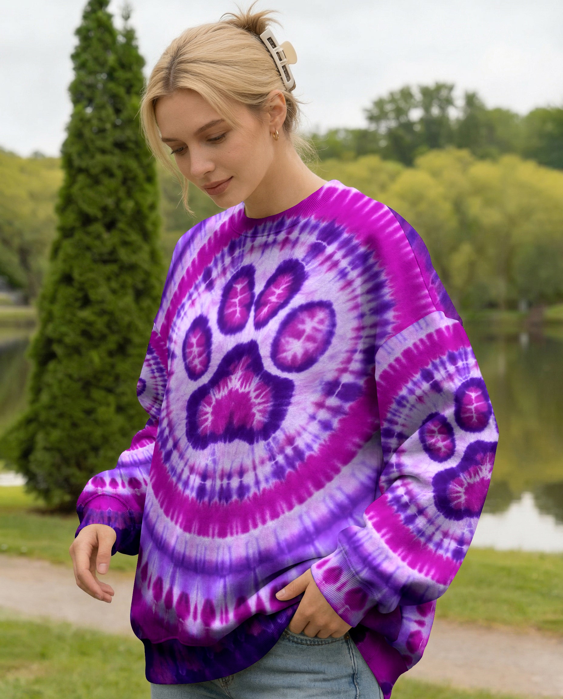 PURPLE PAW AURA ALL OVER PRINT - TYPQ1401261