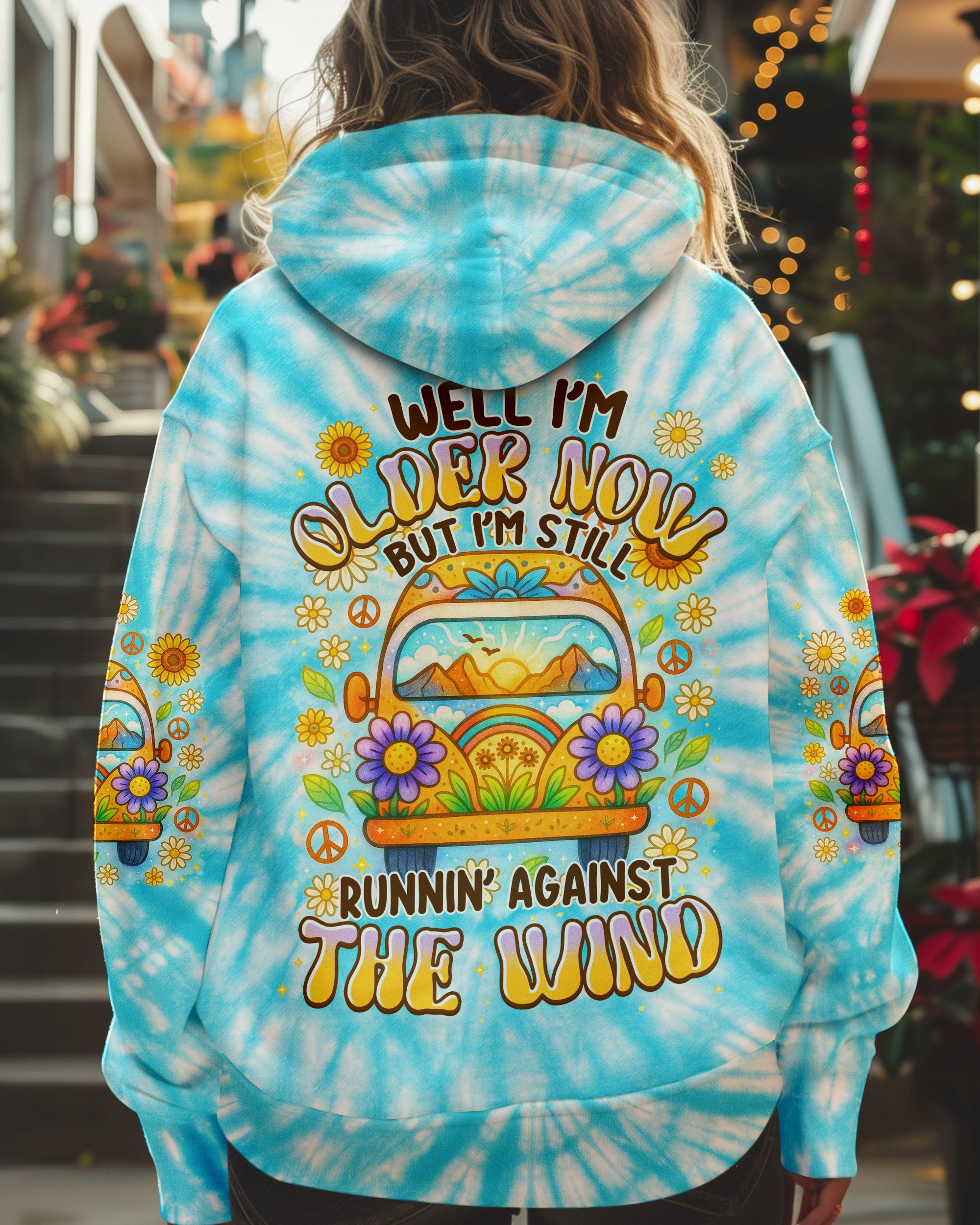 RUNNING AGAINST THE WIND CAR TIE DYE ALL OVER PRINT - TYPQ1406251