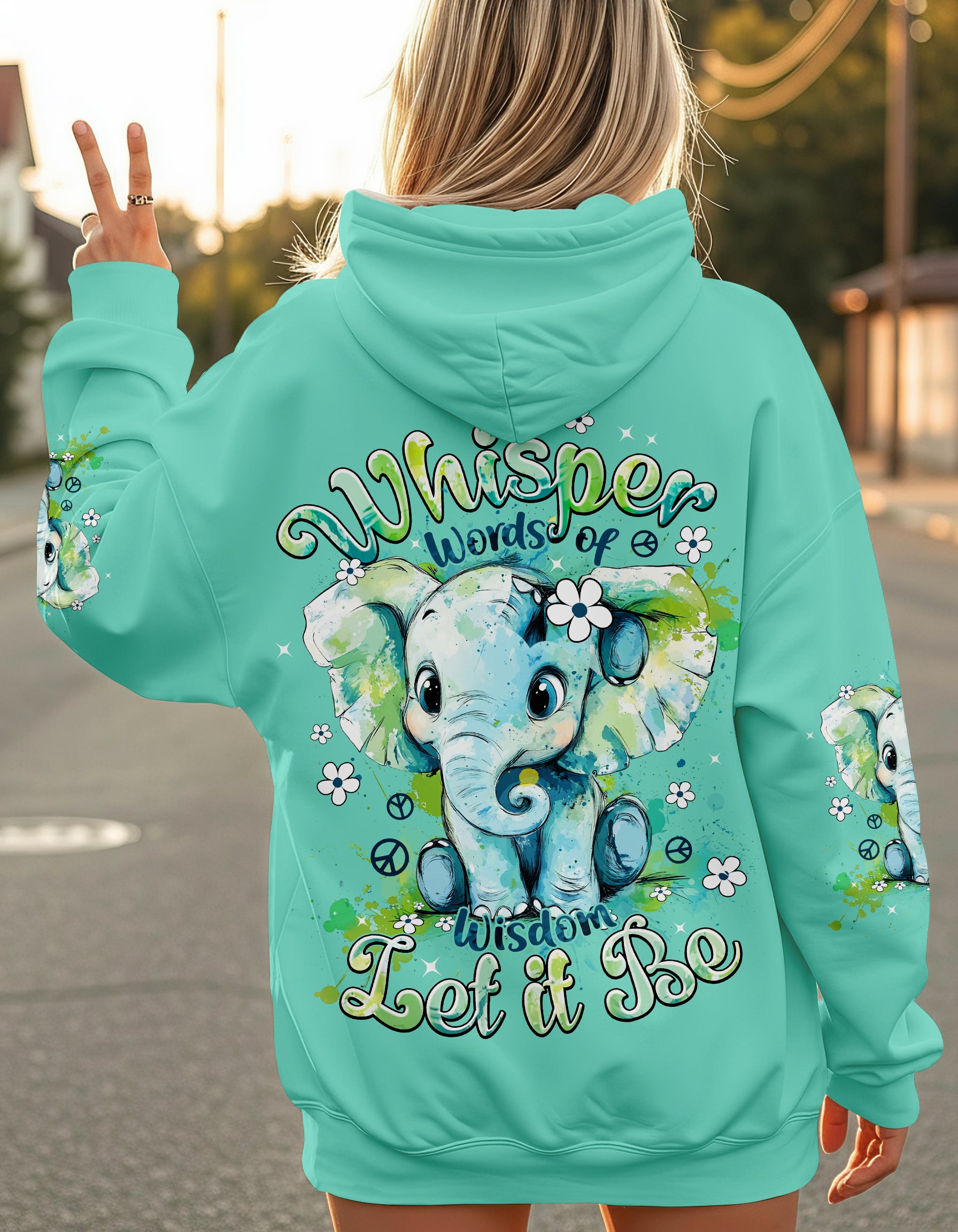 WHISPER WORDS OF WISDOM LET IT BE ELEPHANT ALL OVER PRINT - TYPQ1410251