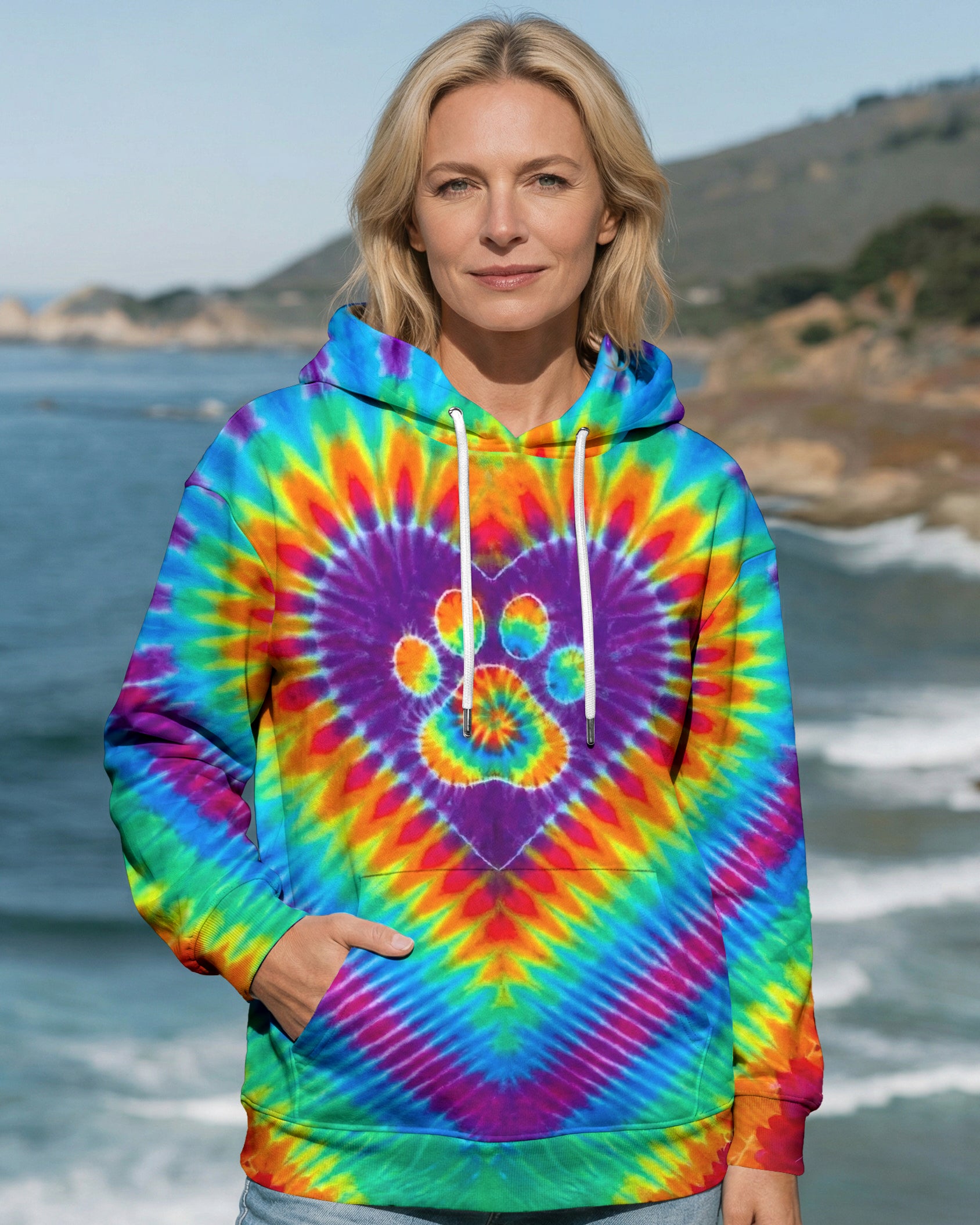 COSMIC PAW HEART ALL OVER PRINT - TYPQ1603262