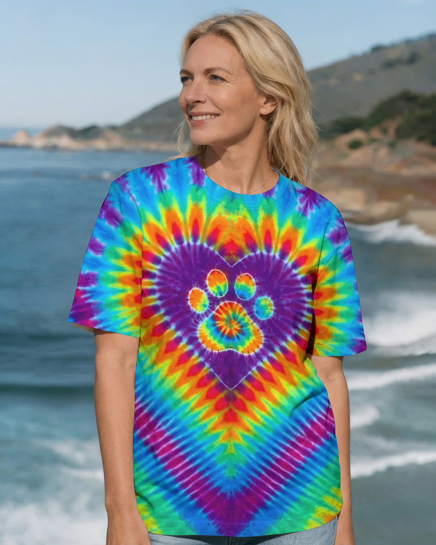COSMIC PAW HEART ALL OVER PRINT - TYPQ1603262