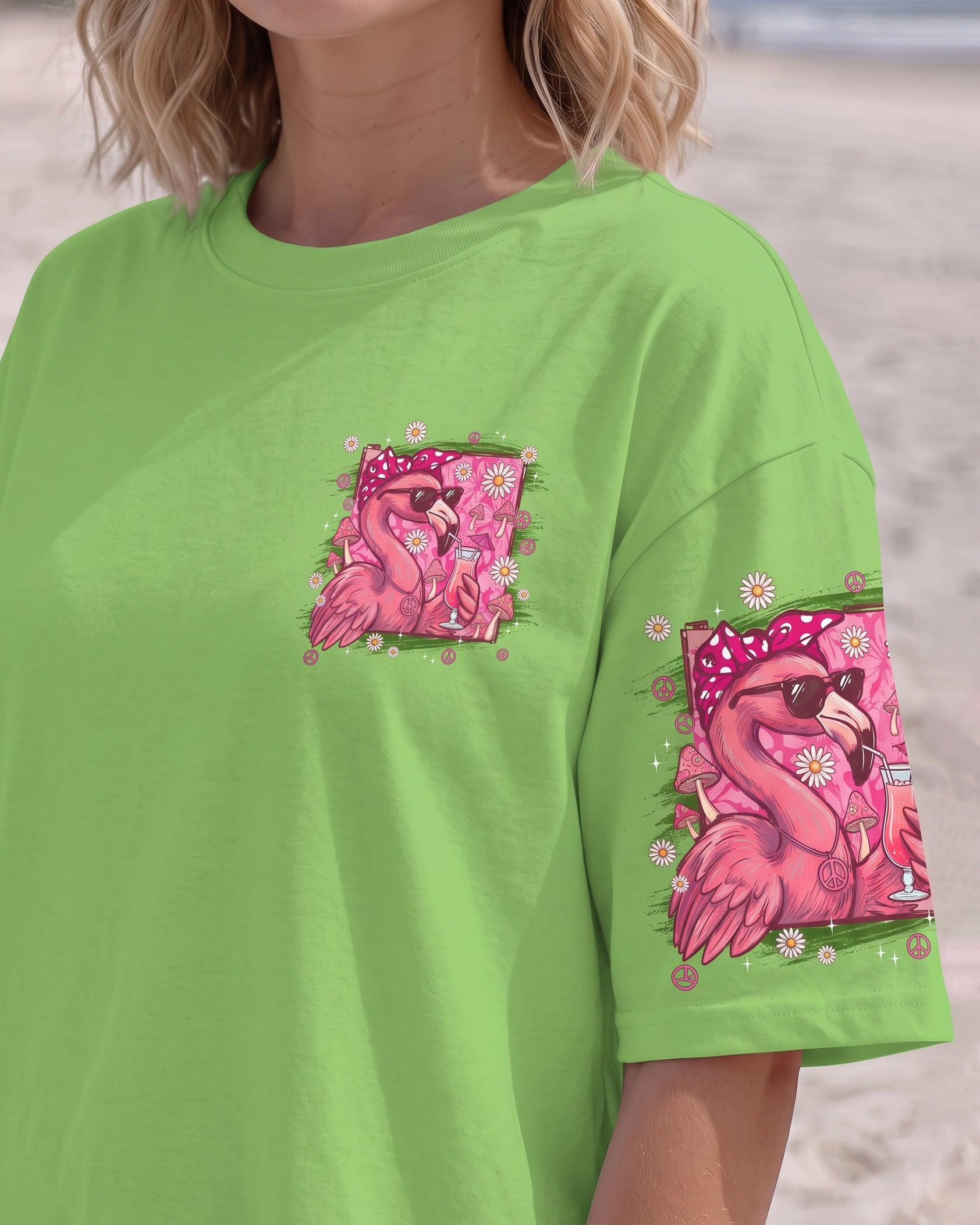 I'M NOT DRUNK I'M JUST FANCY FLAMINGO ALL OVER PRINT - TYPQ1607261