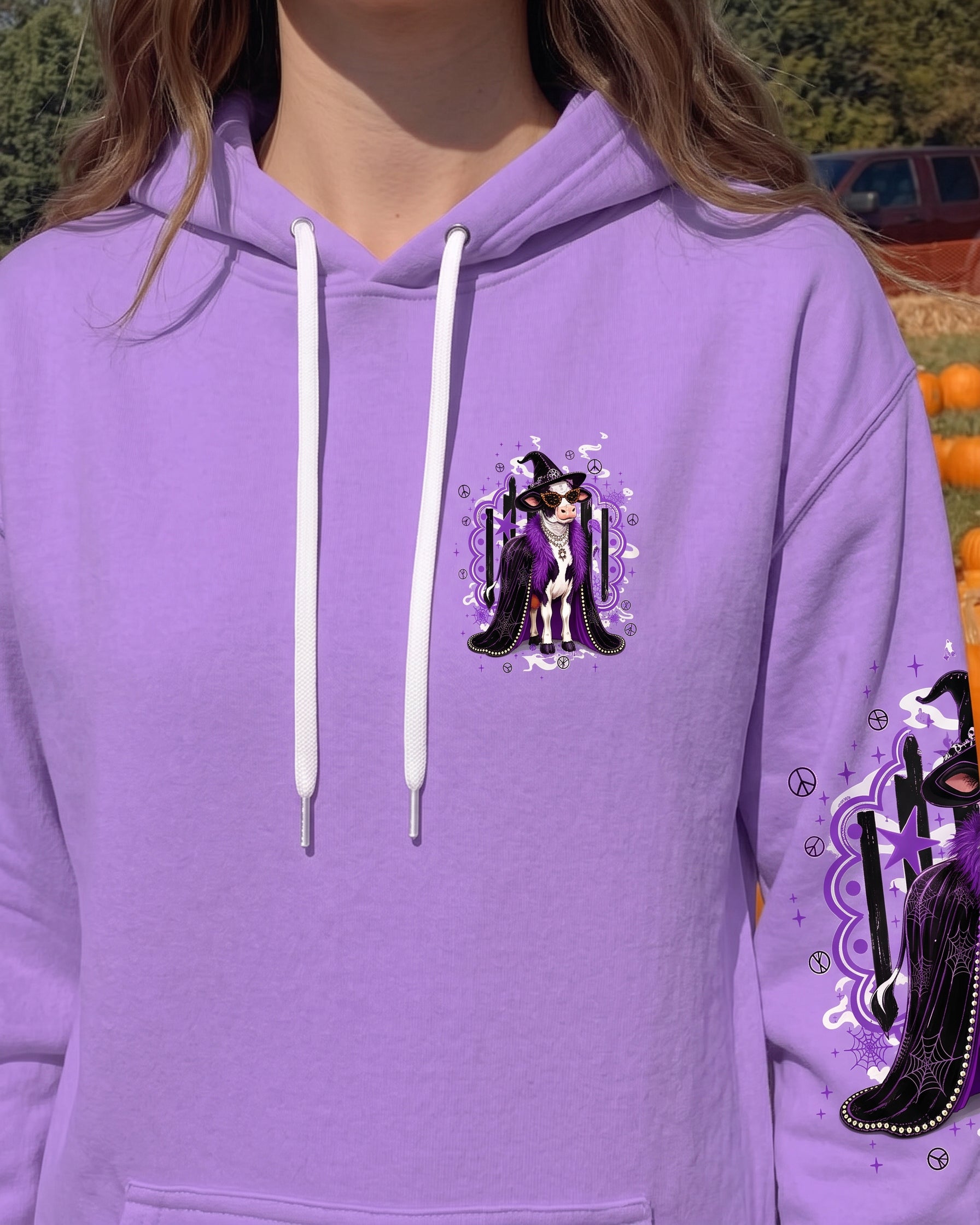 I'M THE CRAZY HEIFER HALLOWEEN COW ALL OVER PRINT - TYPQ1707262