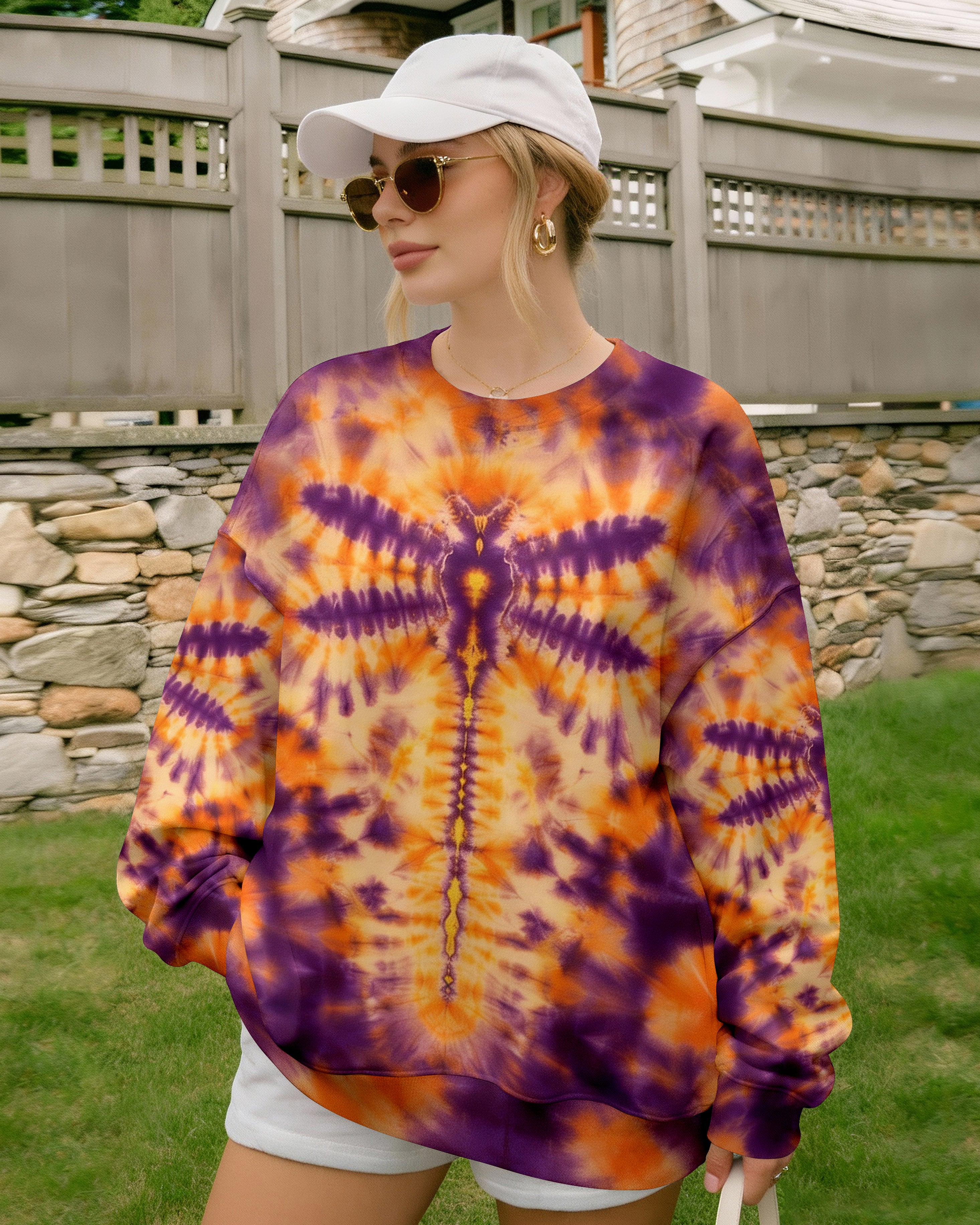 DRAGONFLY TIE DYE COLORFUL ALL OVER PRINT - TYPQ1712251