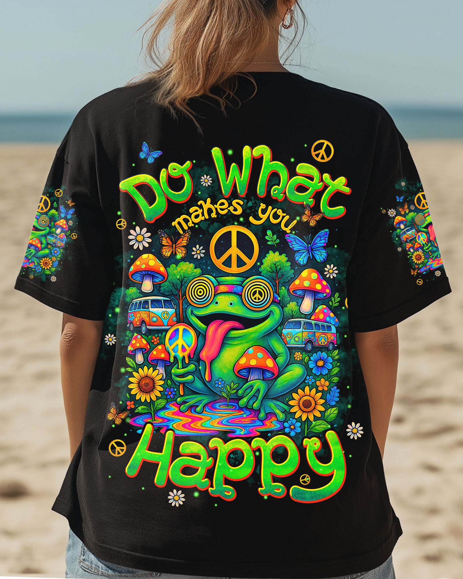 DO WHAT MAKES YOU HAPPY FROG ALL OVER PRINT - TYPQ1806251