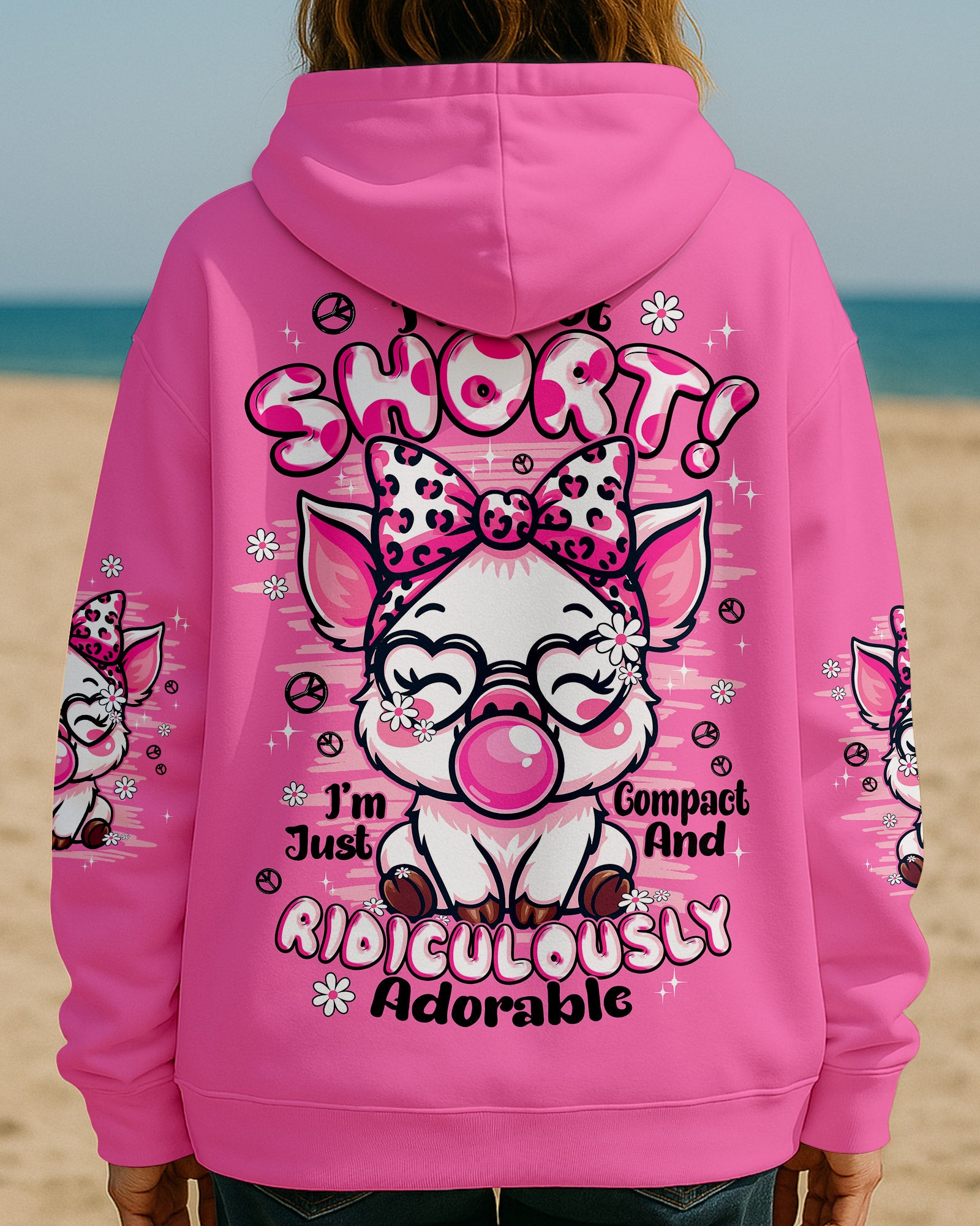 I'M NOT SHORT PIG HIPPIE ALL OVER PRINT - TYPQ1808252
