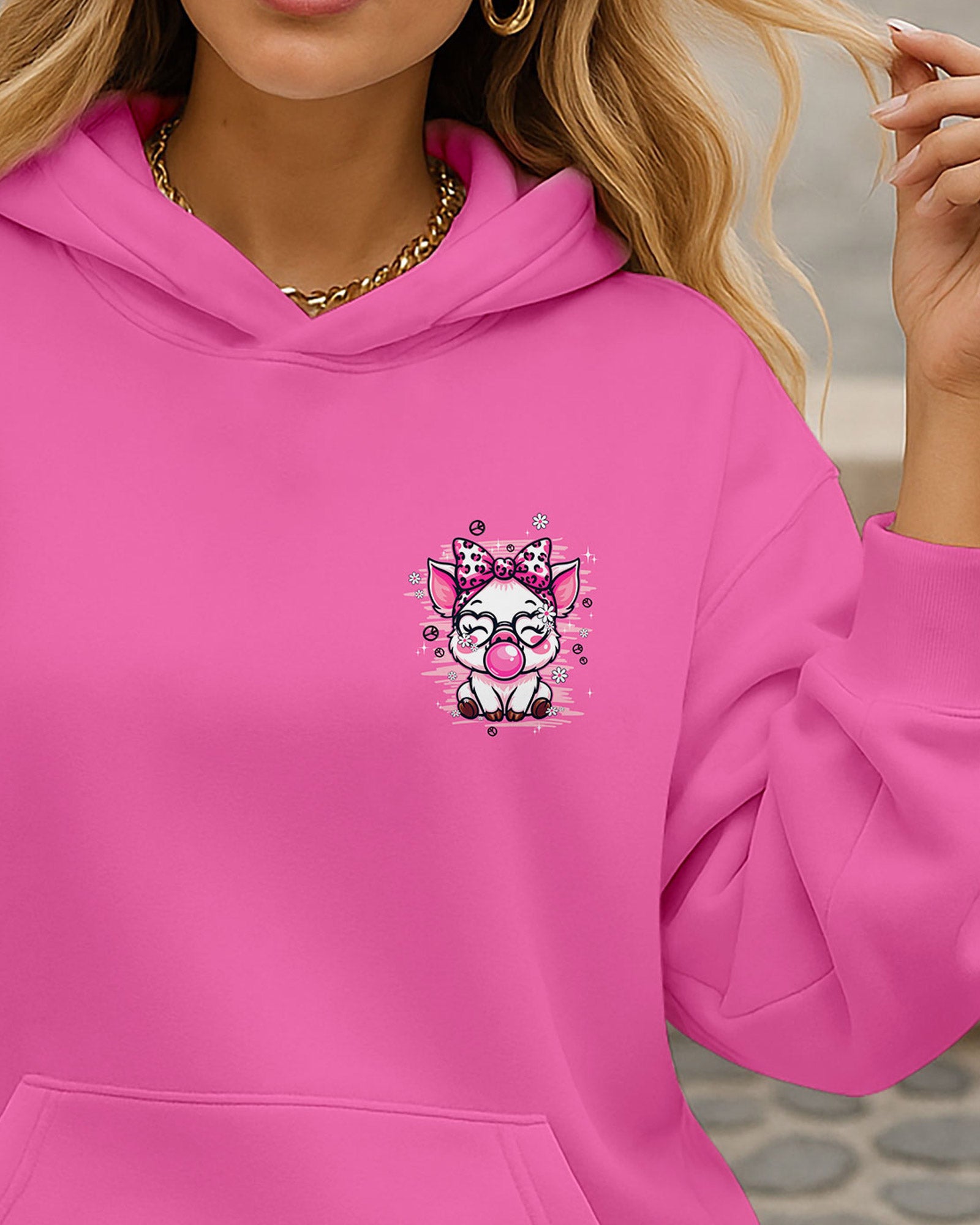 I'M NOT SHORT PIG HIPPIE ALL OVER PRINT - TYPQ1808252