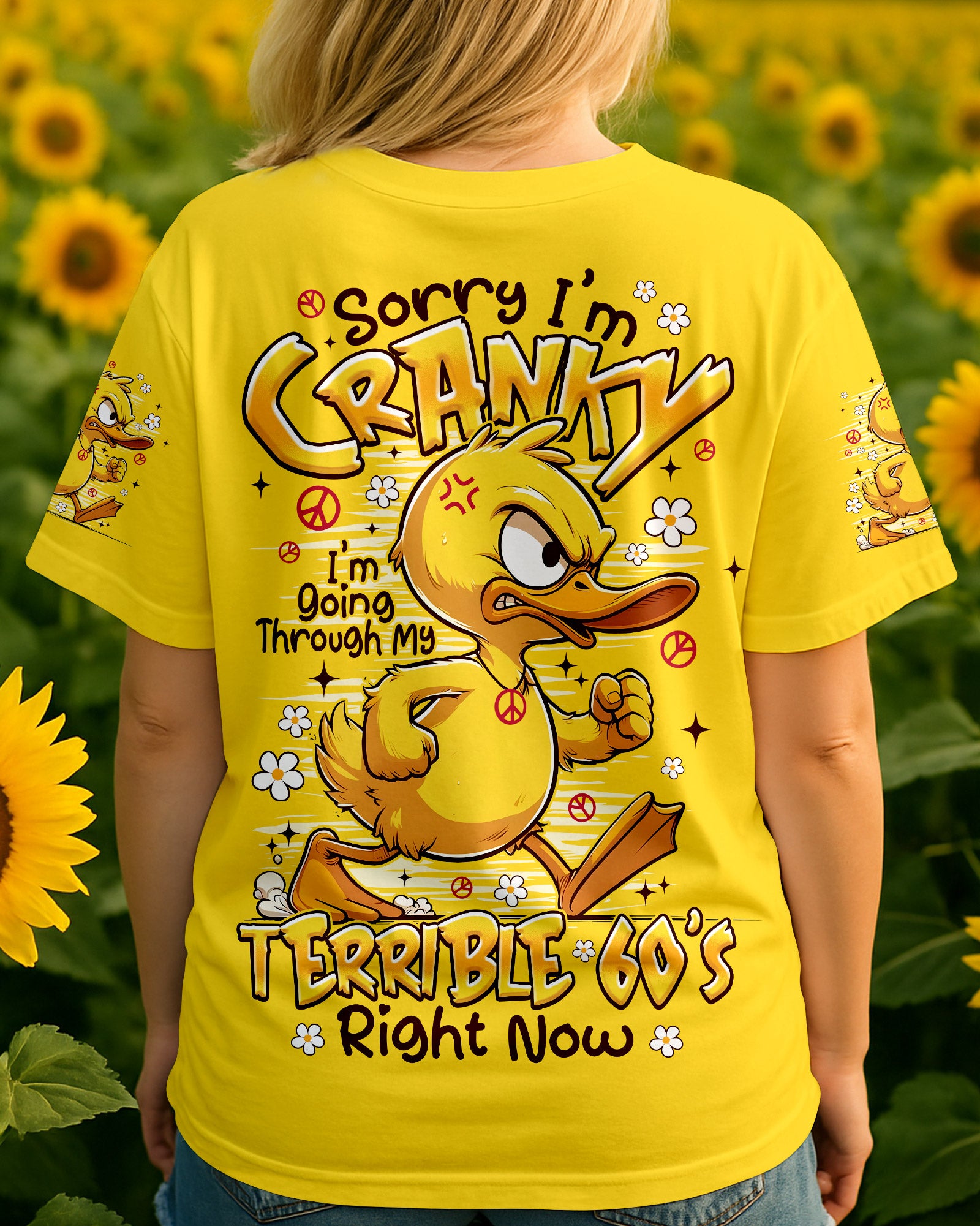 SORRY I'M CRANKY DUCK ALL OVER PRINT - TYPQ1809252