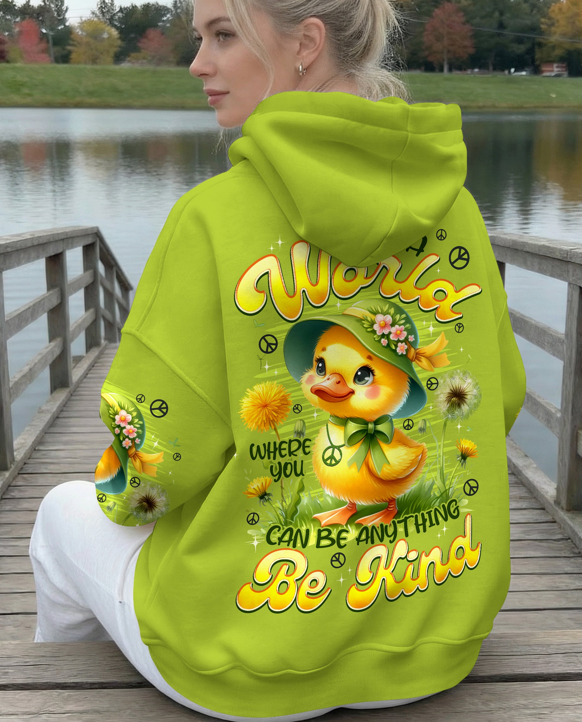 IN A WORLD WHERE YOU CAN BE ANYTHING BE KIND DUCK ALL OVER PRINT - TYPQ1812252
