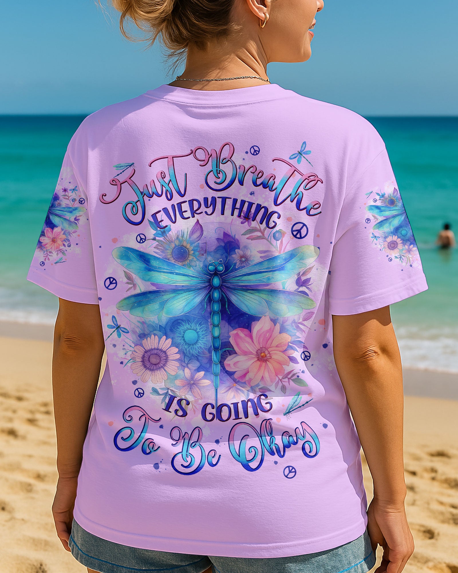 JUST BREATHE DRAGONFLY ALL OVER PRINT - TYPQ1906252