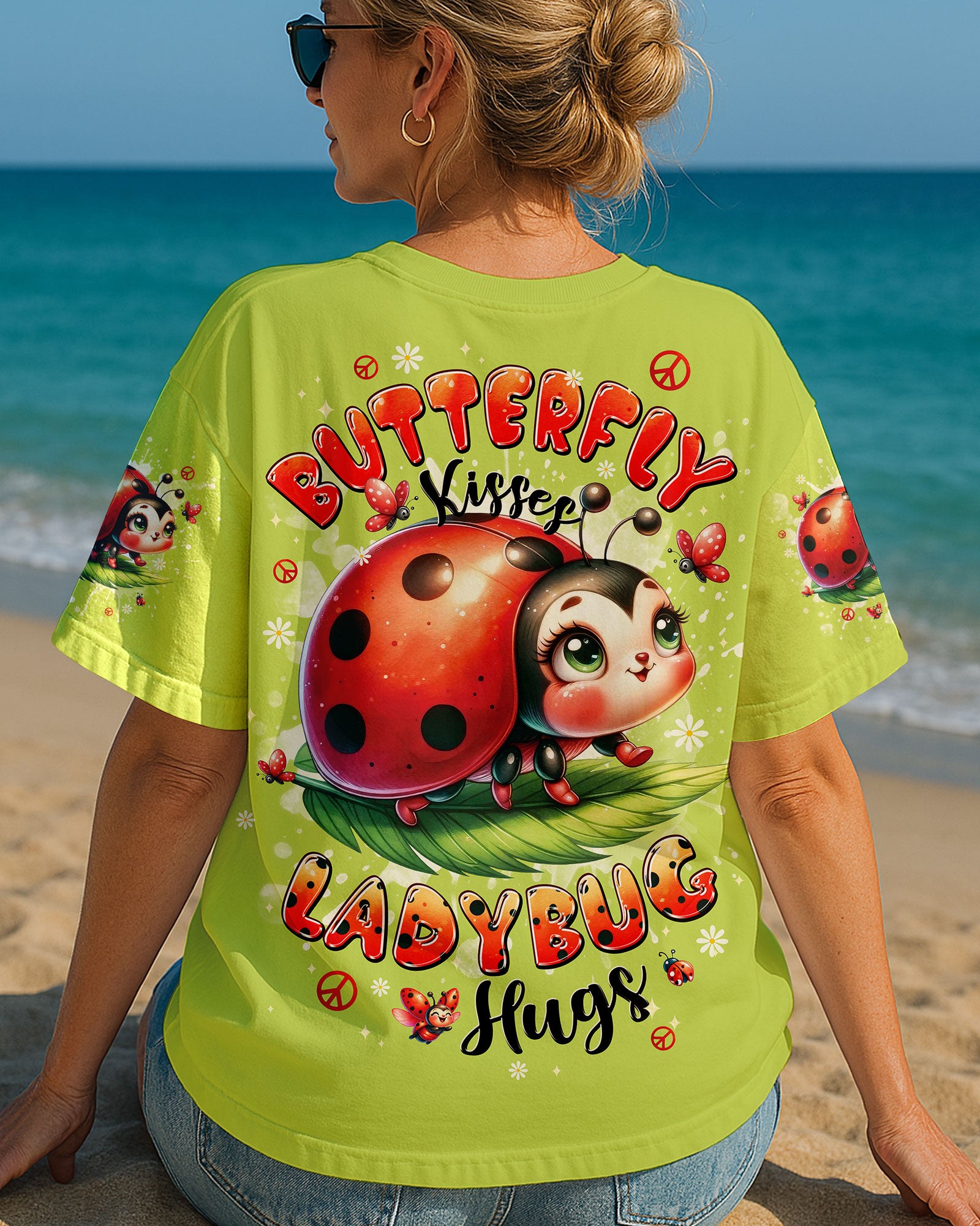 BUTTERFLY KISSES LADYBUG HUGS ALL OVER PRINT - TYPQ1906253