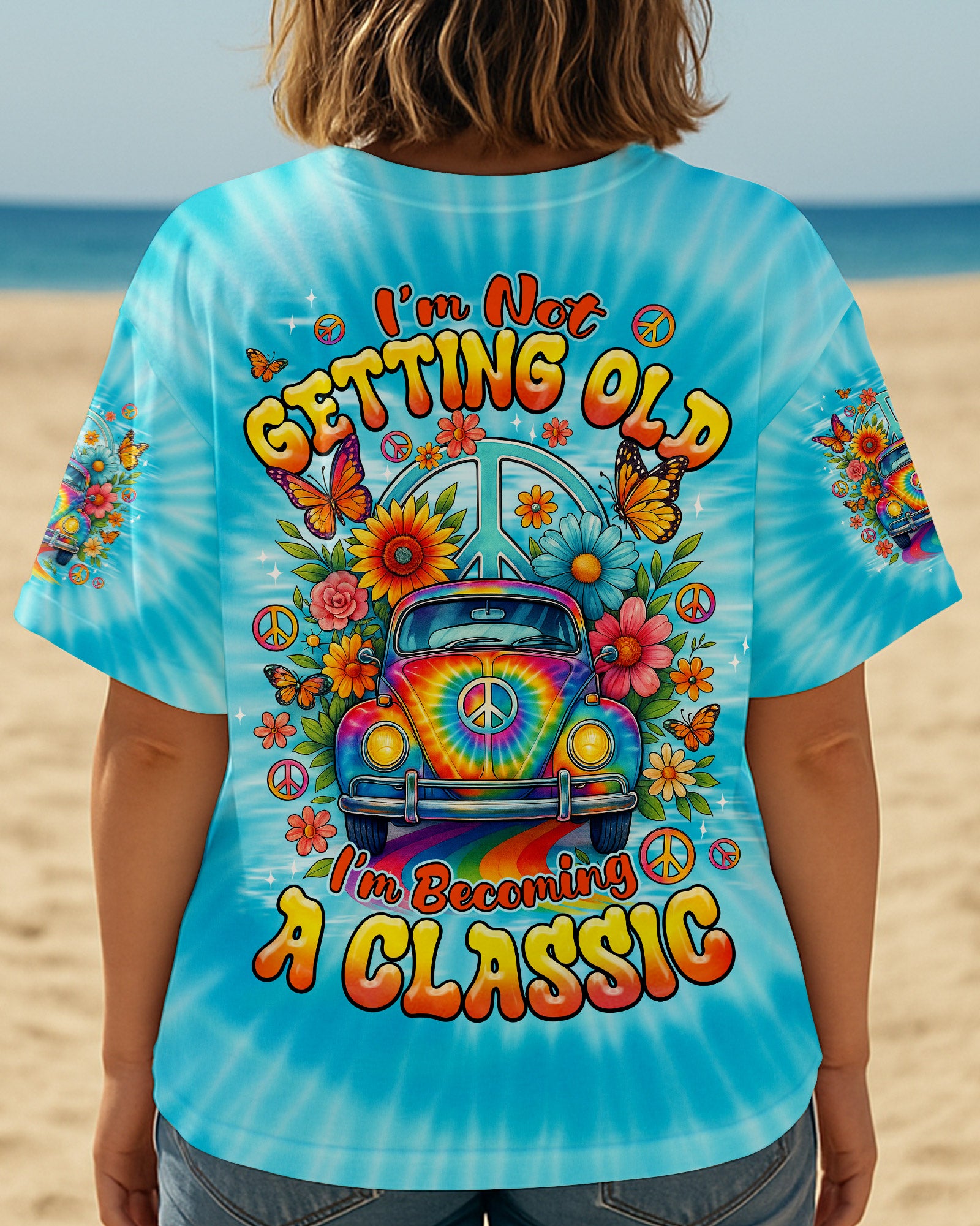 I'M NOT GETTING OLD HIPPIE CAR TIE DYE ALL OVER PRINT - TYPQ1908252