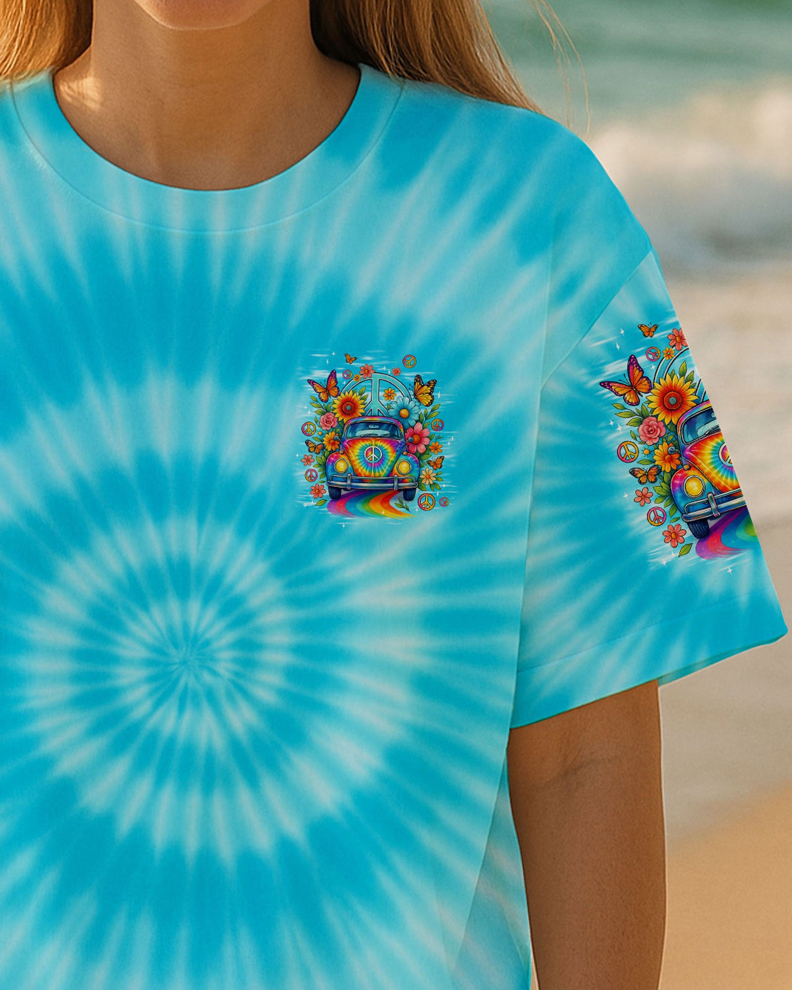 I'M NOT GETTING OLD HIPPIE CAR TIE DYE ALL OVER PRINT - TYPQ1908252