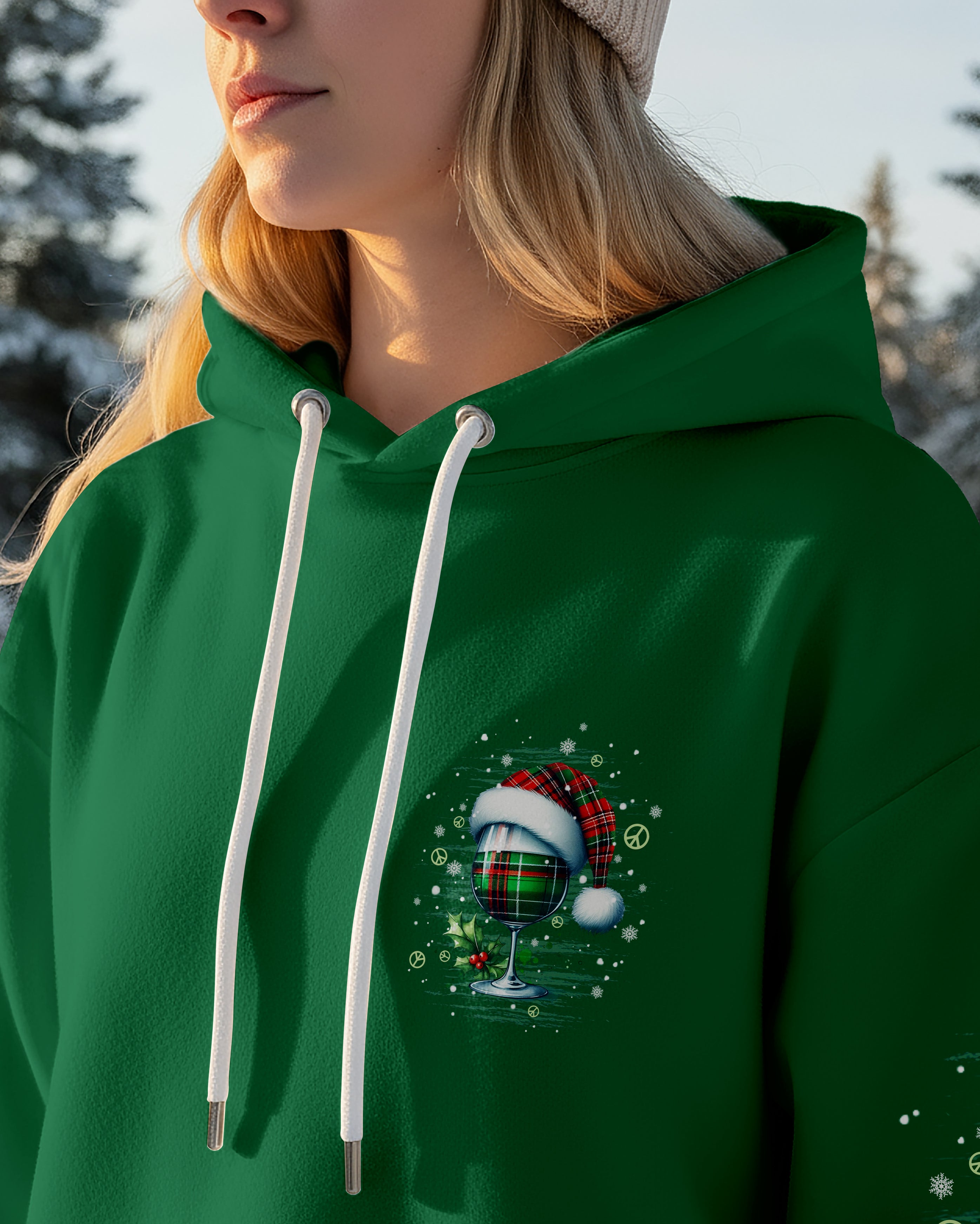 DEAR SANTA JUST BRING WINE CHRISTMAS ALL OVER PRINT - TYPQ1911251