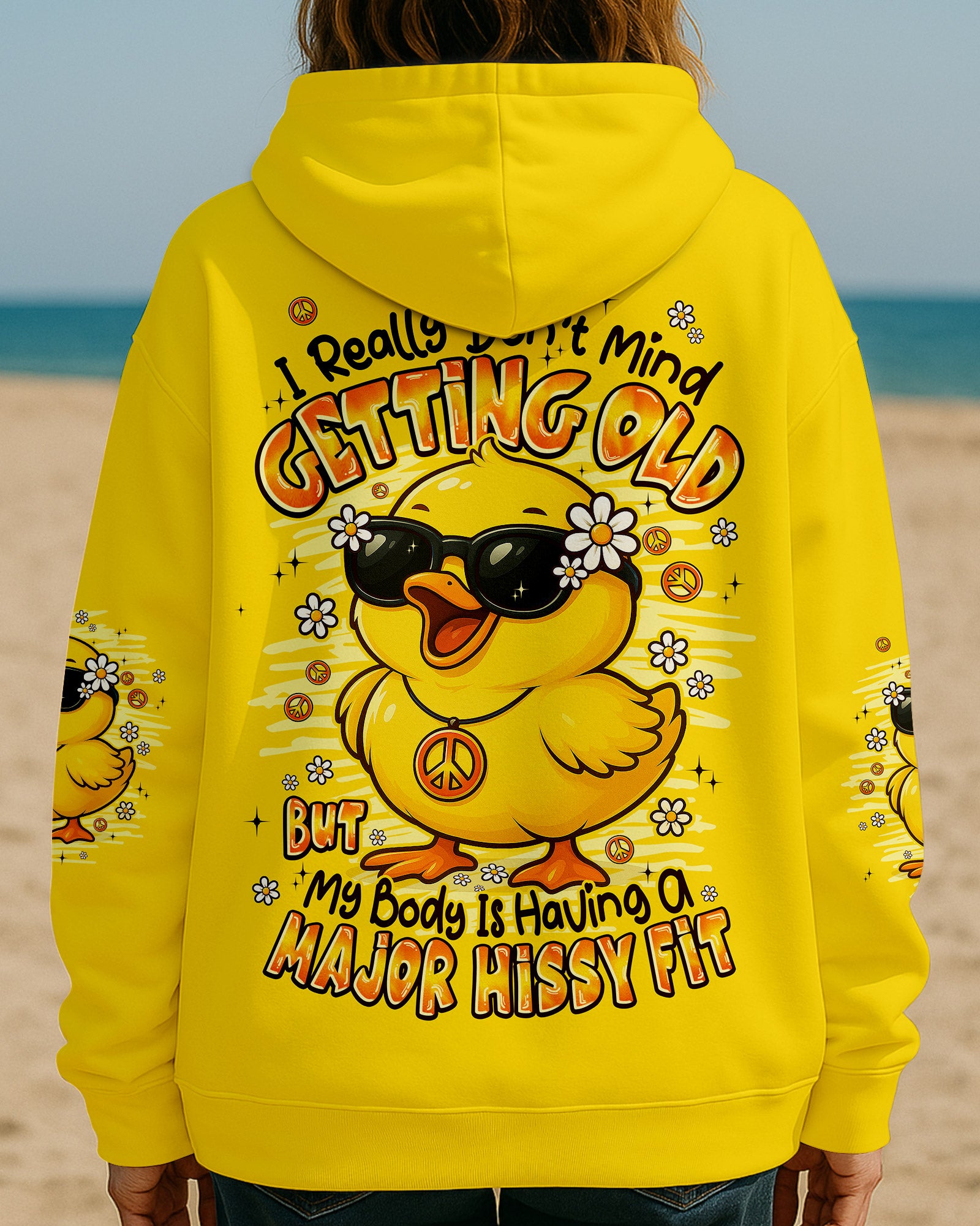 I REALLY DON'T MIND GETTING OLD DUCK ALL OVER PRINT - TYPQ2008252