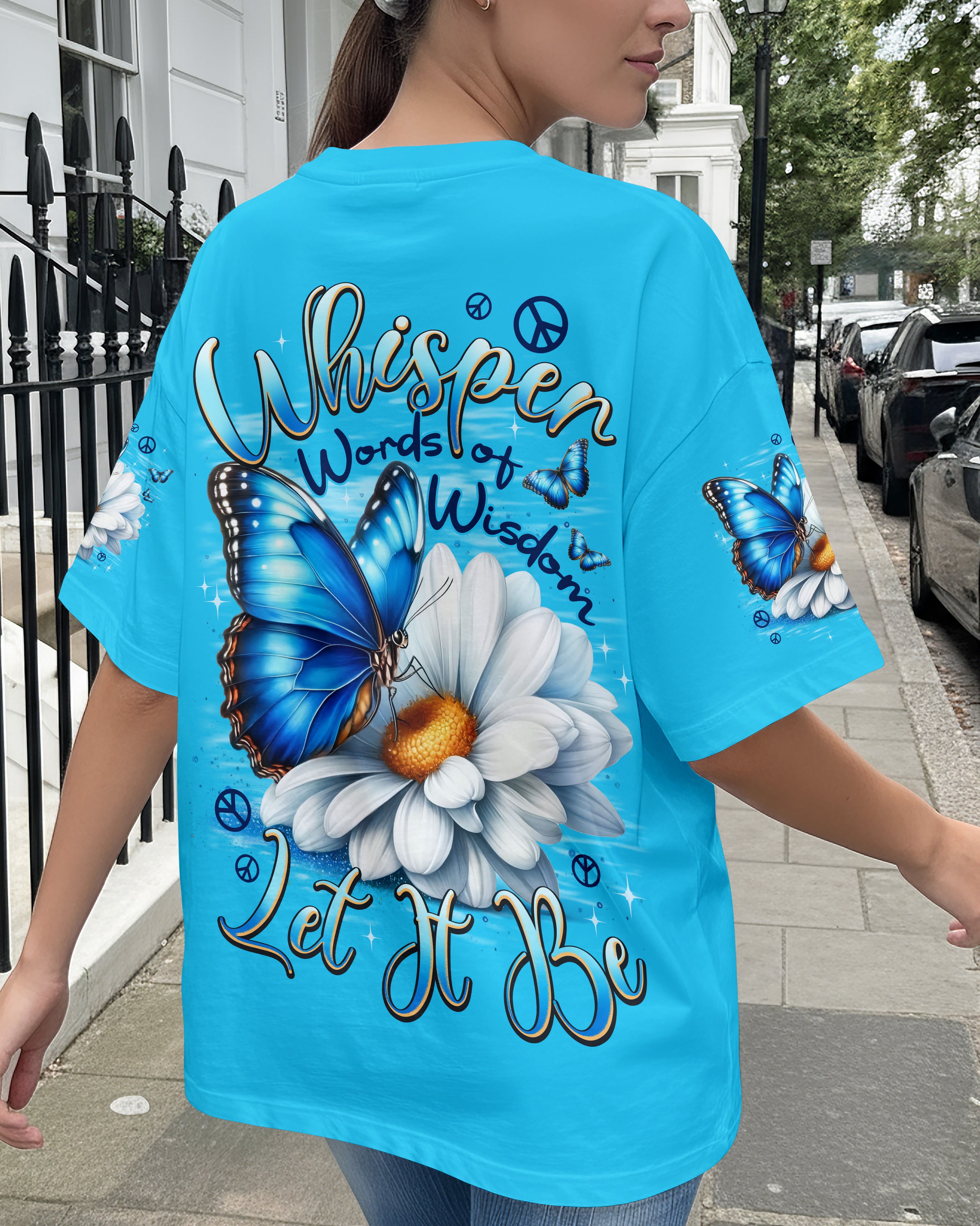 WHISPER WORDS OF WISDOM LET IT BE BUTTERFLY ALL OVER PRINT - TYPQ2010252