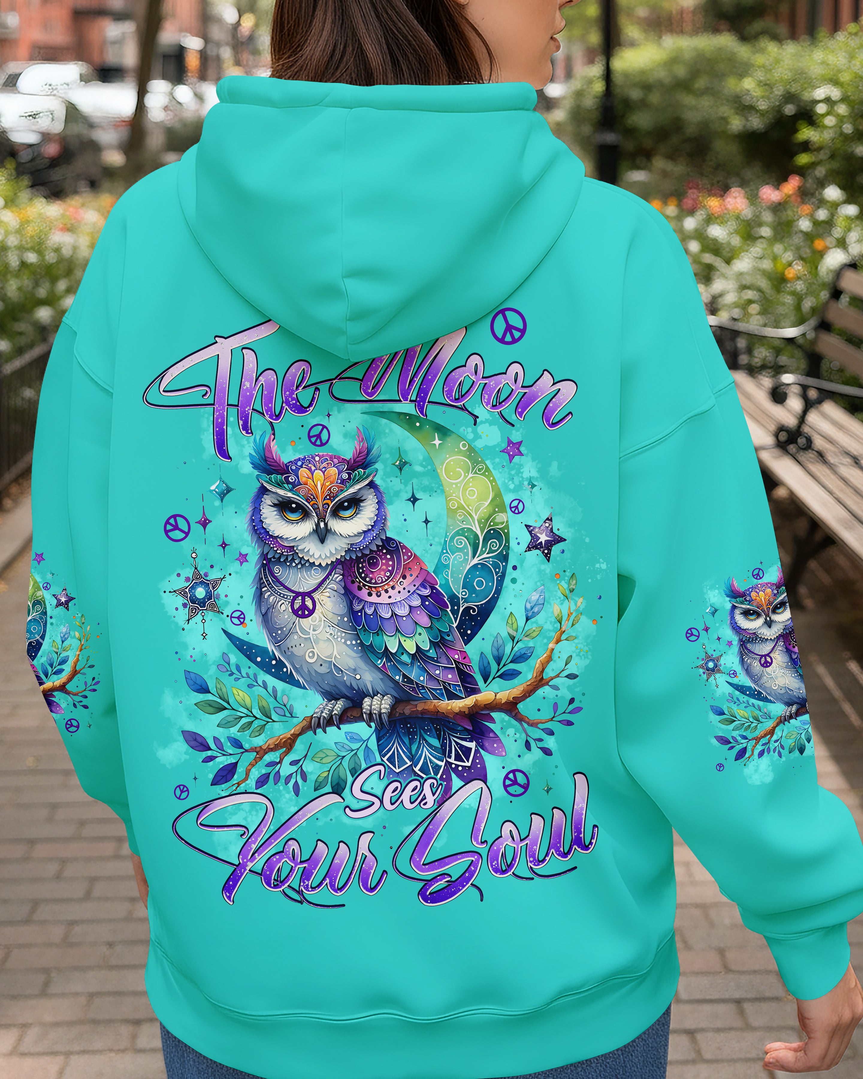 THE MOON SEES YOUR SOUL OWL ALL OVER PRINT - TYPQ2110252
