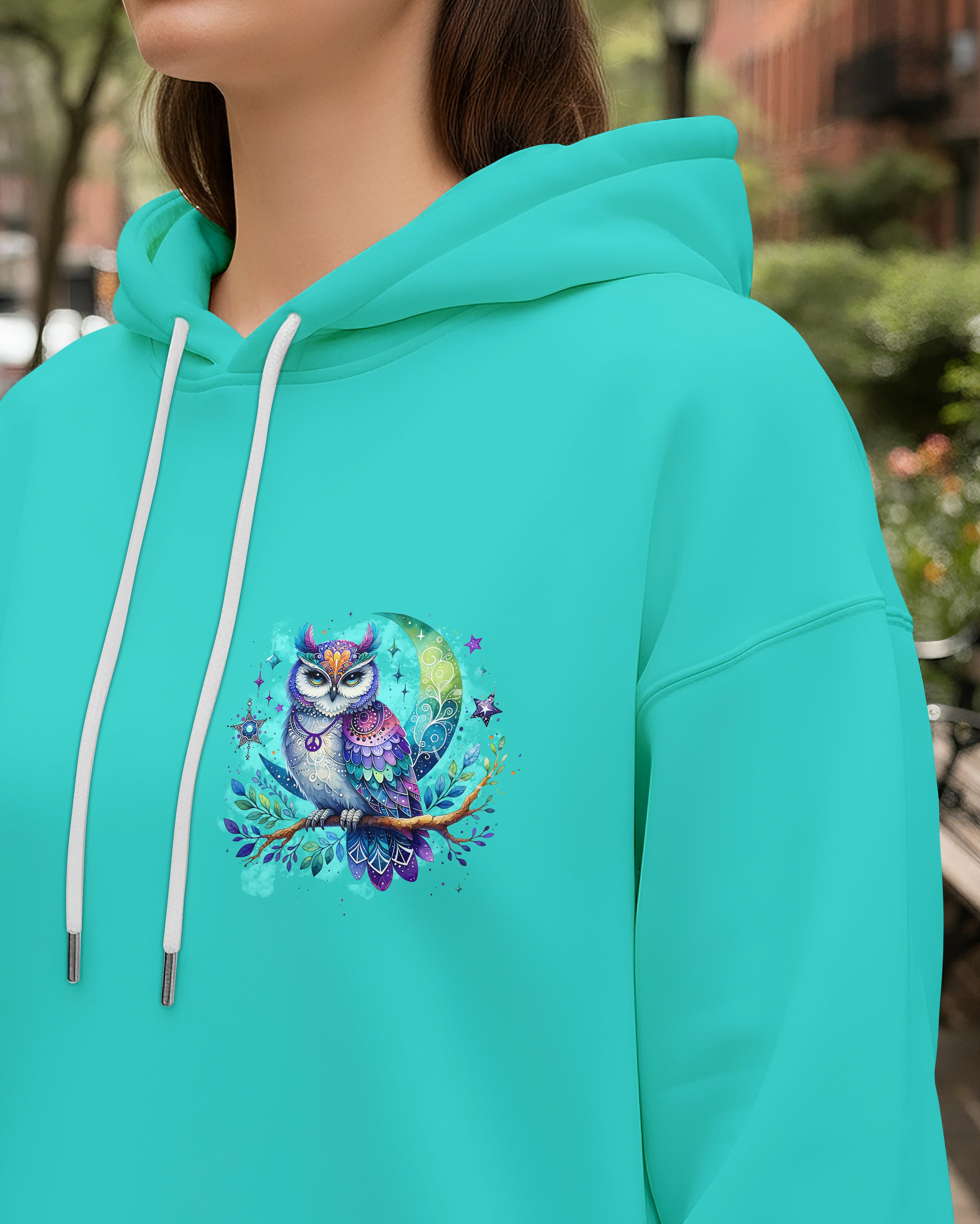 THE MOON SEES YOUR SOUL OWL ALL OVER PRINT - TYPQ2110252