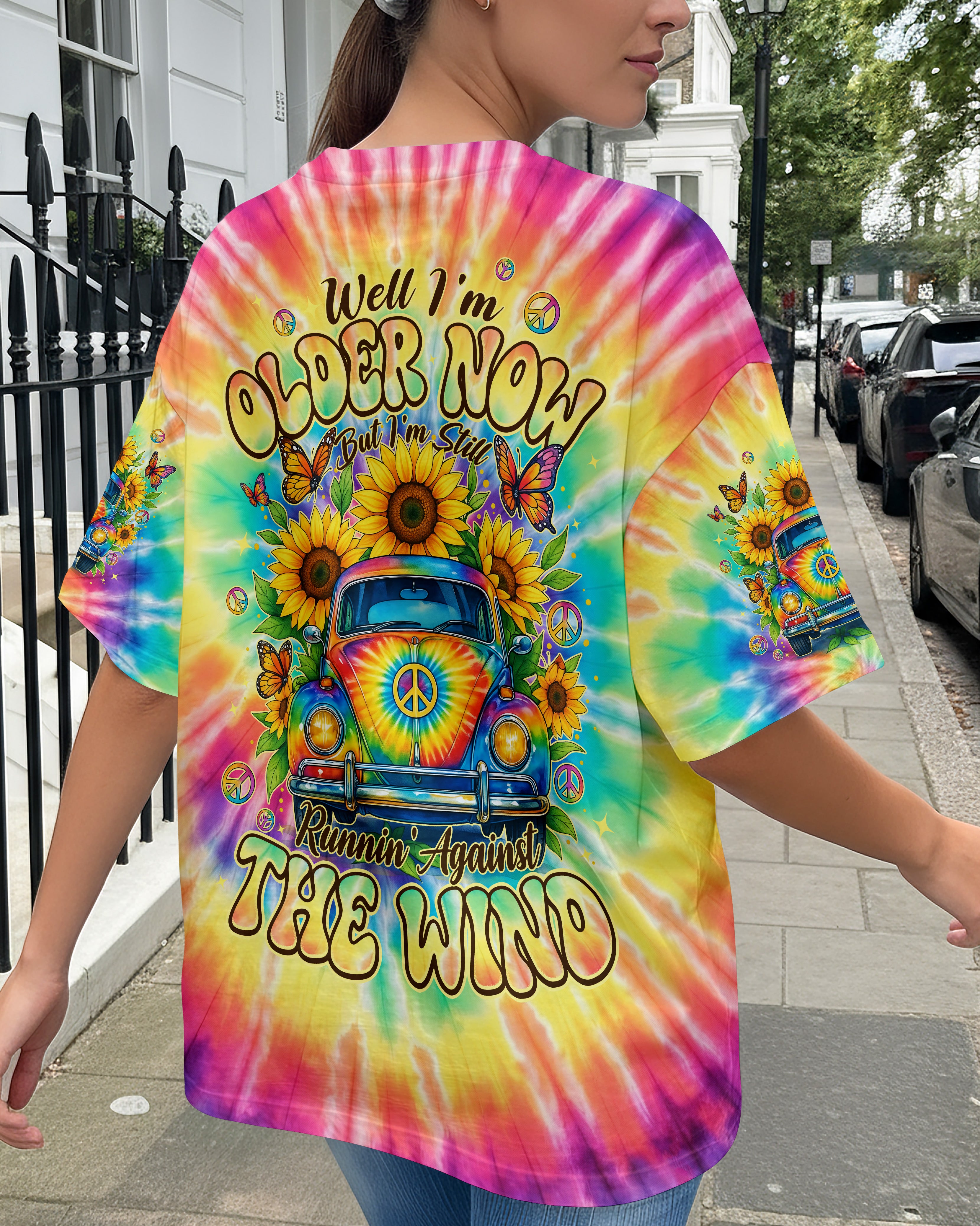 RUNNING AGAINST THE WIND CAR TIE DYE ALL OVER PRINT - TYPQ2111251