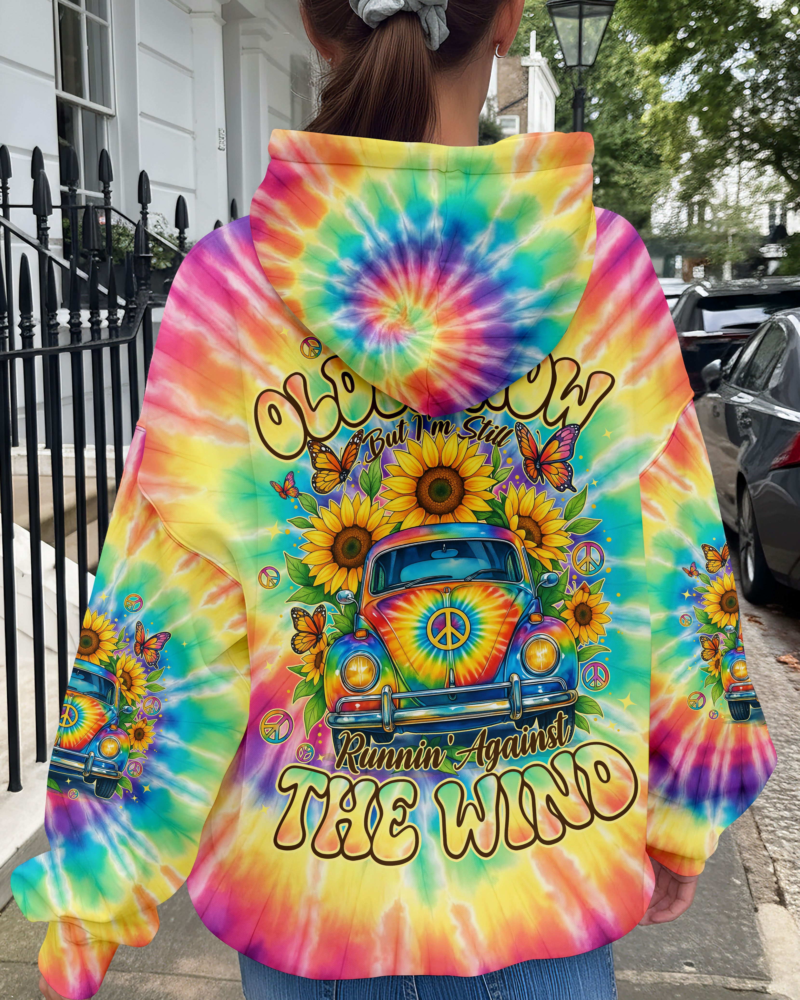 RUNNING AGAINST THE WIND CAR TIE DYE ALL OVER PRINT - TYPQ2111251