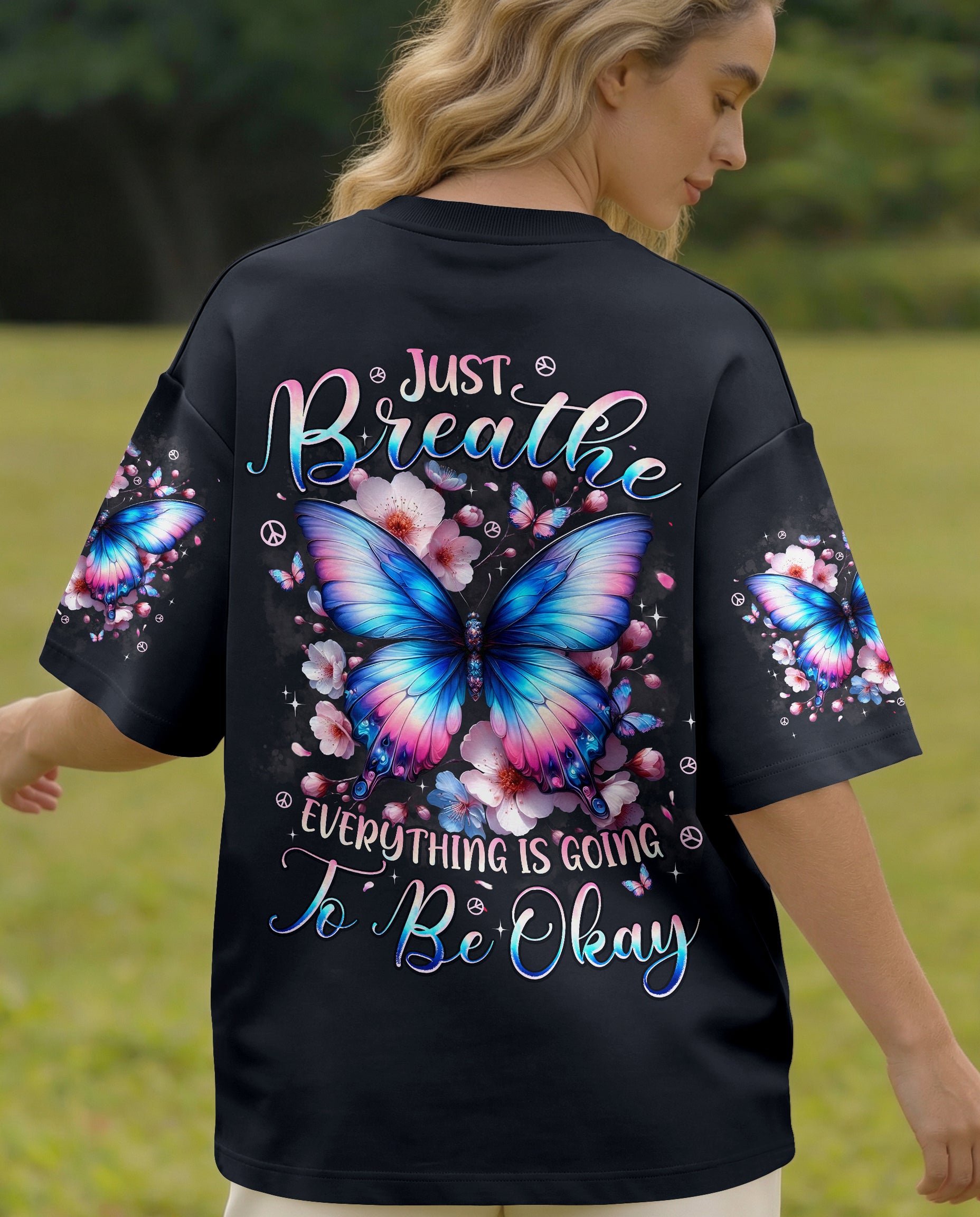 JUST BREATHE BUTTERFLY ALL OVER PRINT - TYPQ2201262