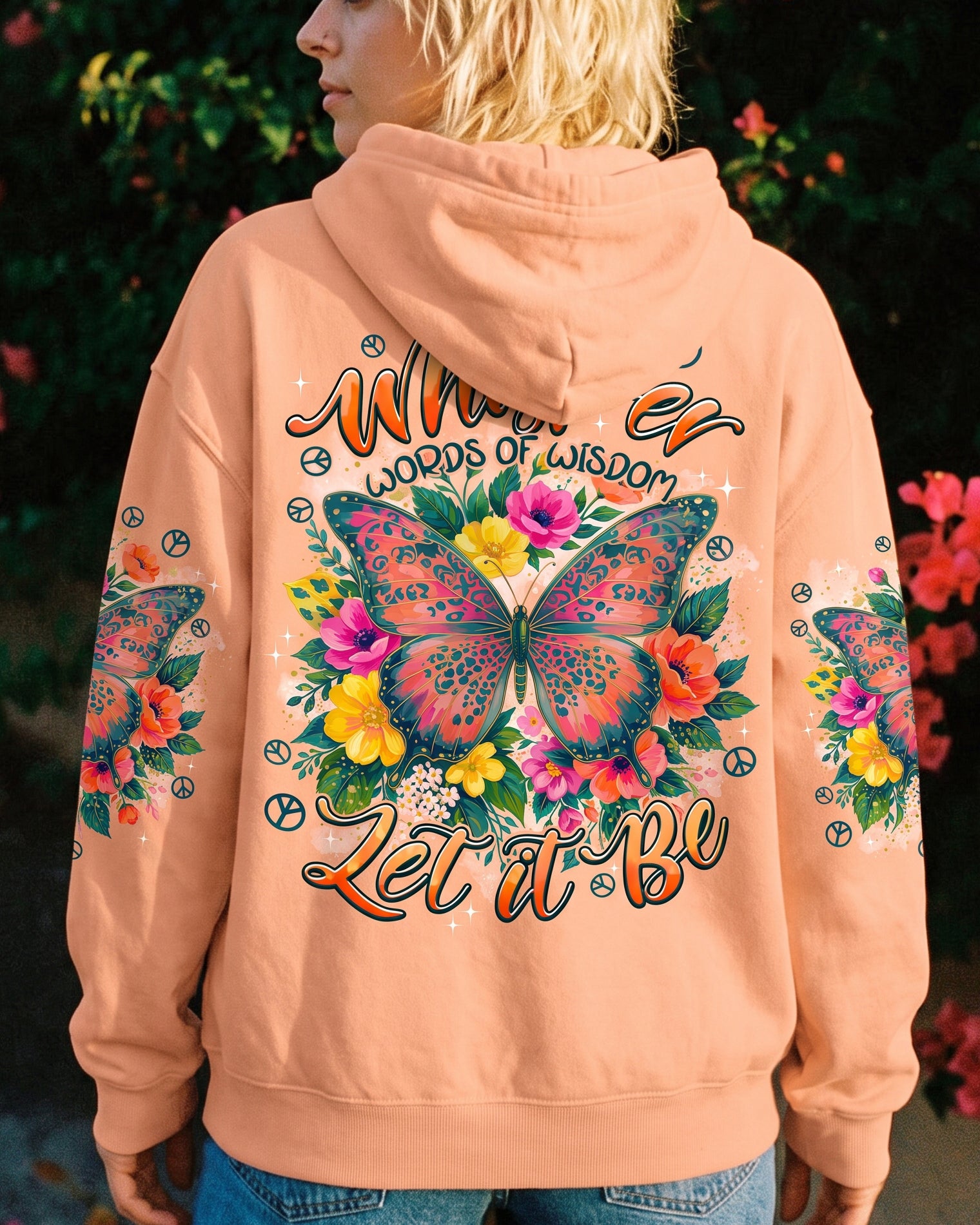 WHISPER WORDS OF WISDOM LET IT BE BUTTERFLY ALL OVER PRINT - TYPQ2207263