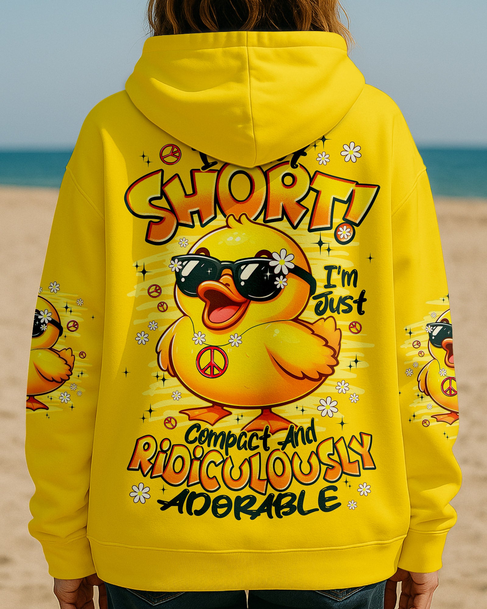 I'M NOT SHORT DUCK HIPPIE ALL OVER PRINT - TYPQ2307253